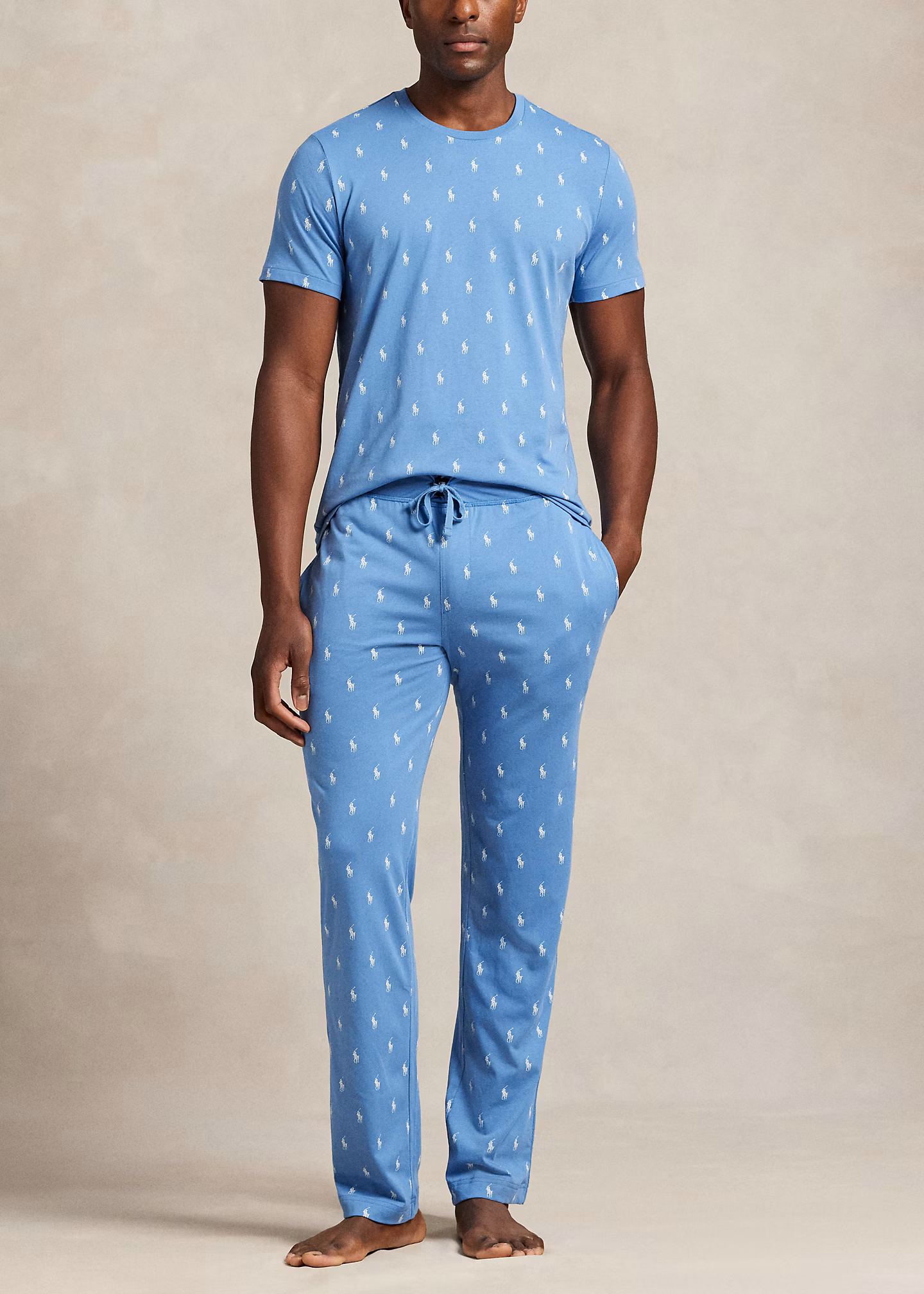 Nachthemd aus Baumwolljersey mit Pony - RALPH LAUREN OUTLET