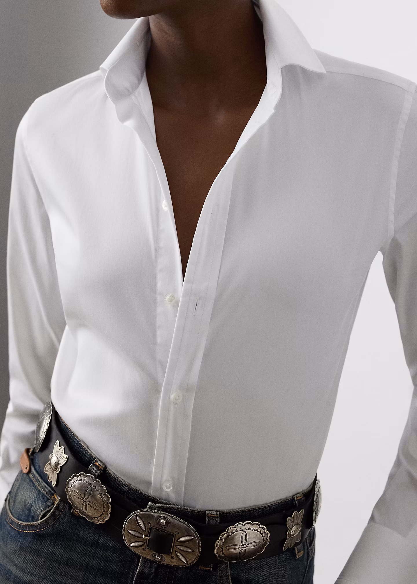 Slim-Fit Stretchpopeline-Hemd Charmain - RALPH LAUREN OUTLET