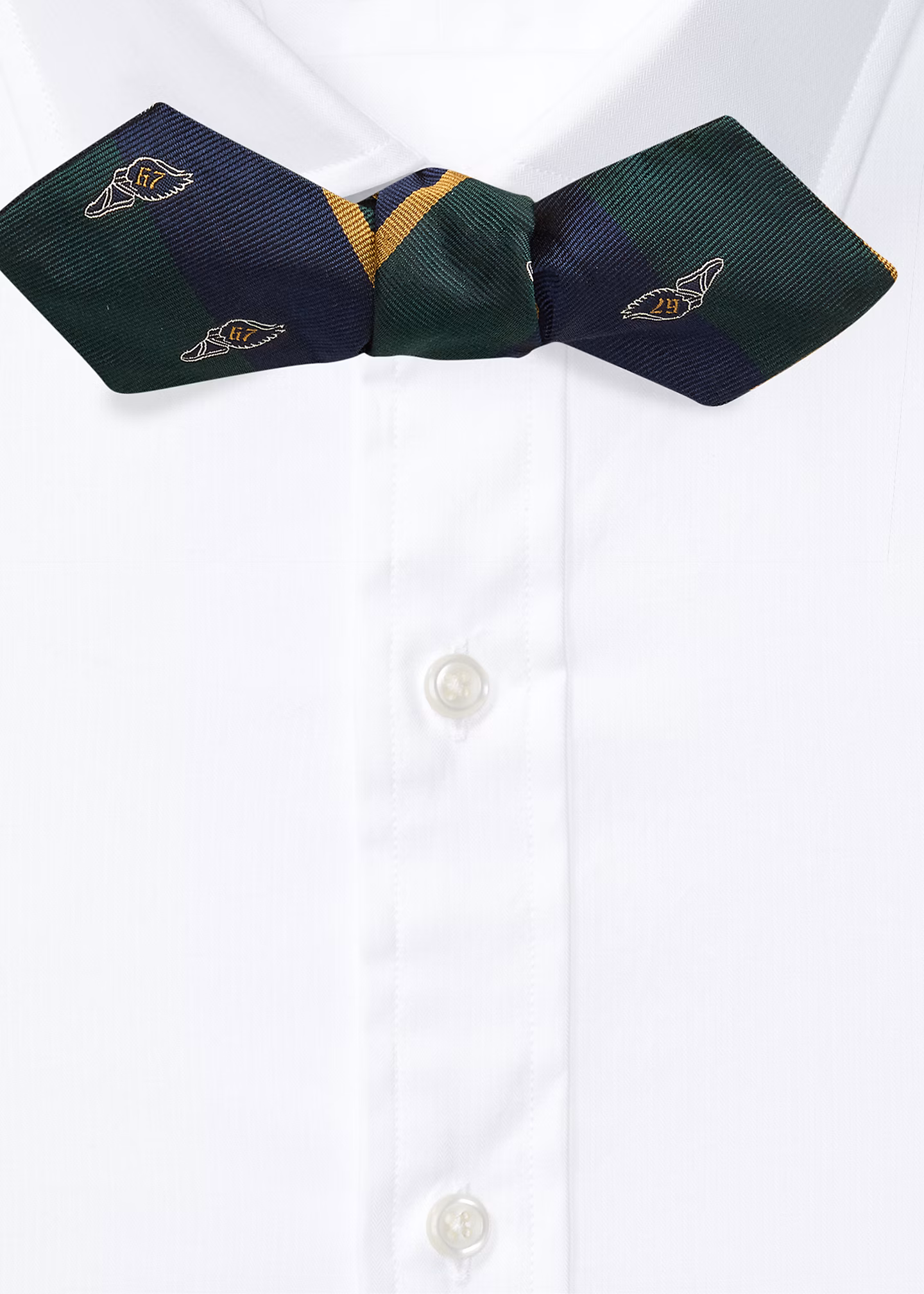 Gestreifte Clubfliege aus Seide - RALPH LAUREN OUTLET