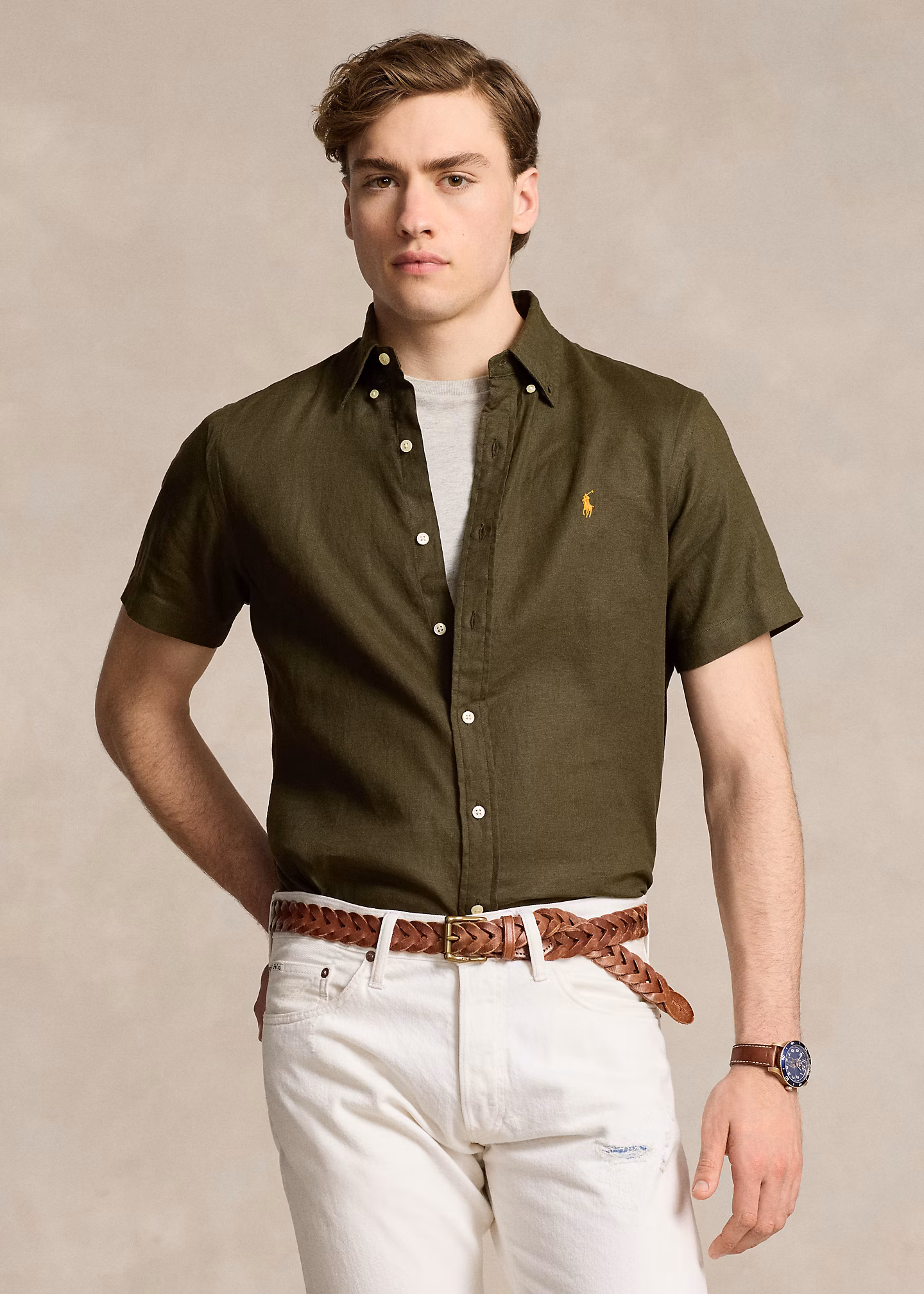 Custom-Fit Leinenhemd - RALPH LAUREN OUTLET