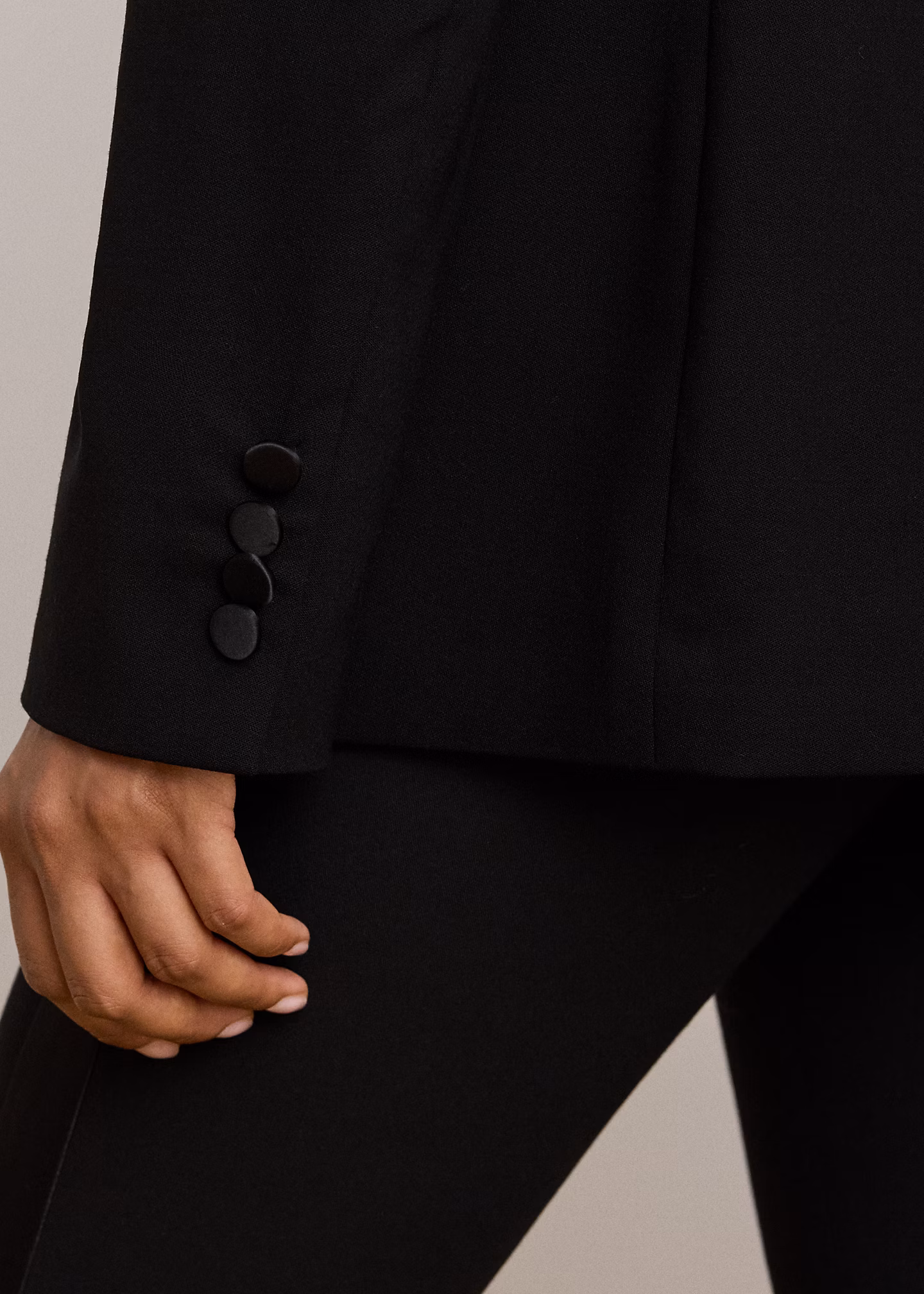 Zweireihiger Blazer mit Satinbesatz - RALPH LAUREN OUTLET