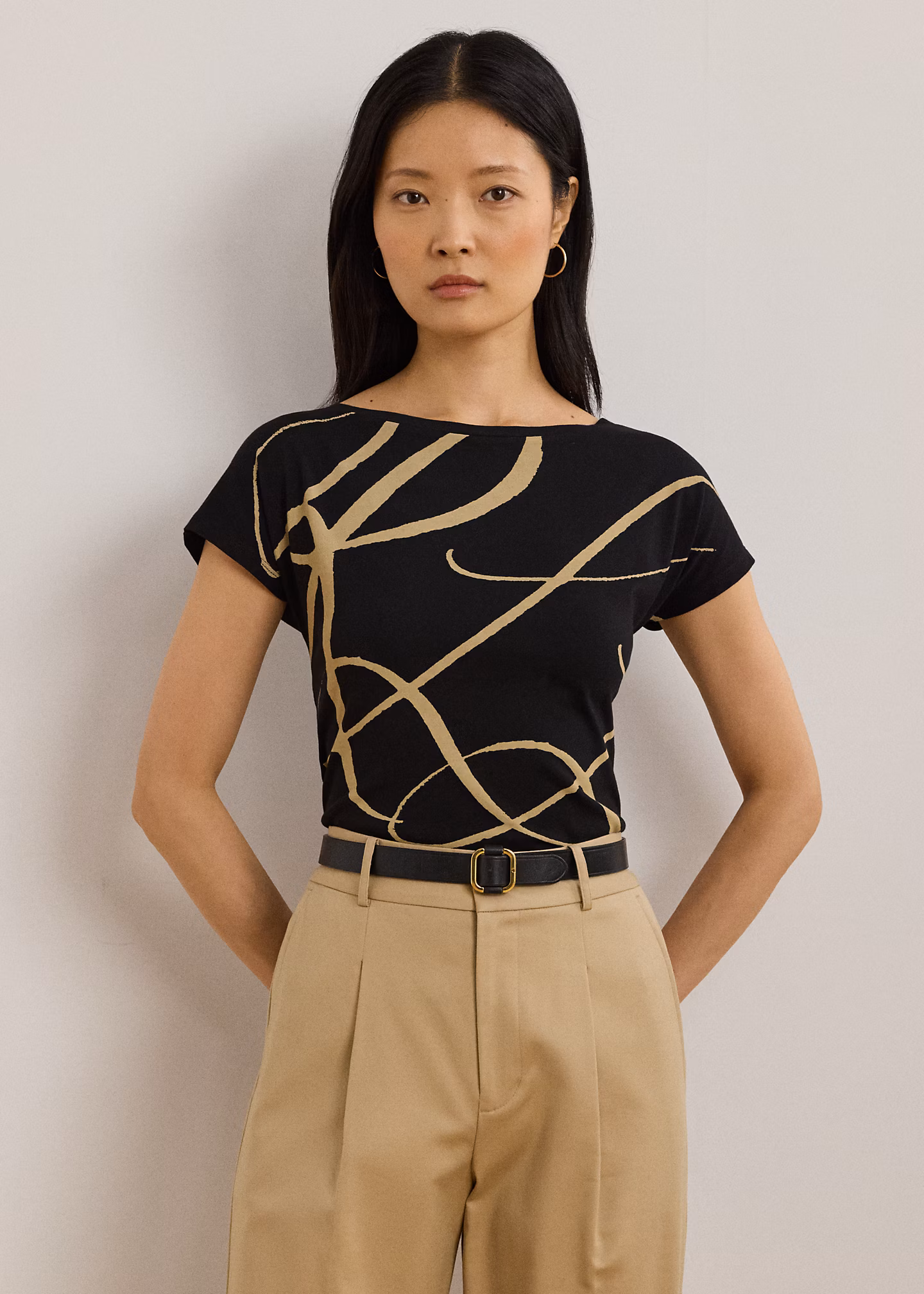 Top aus Baumwollmischung mit Logo - RALPH LAUREN OUTLET