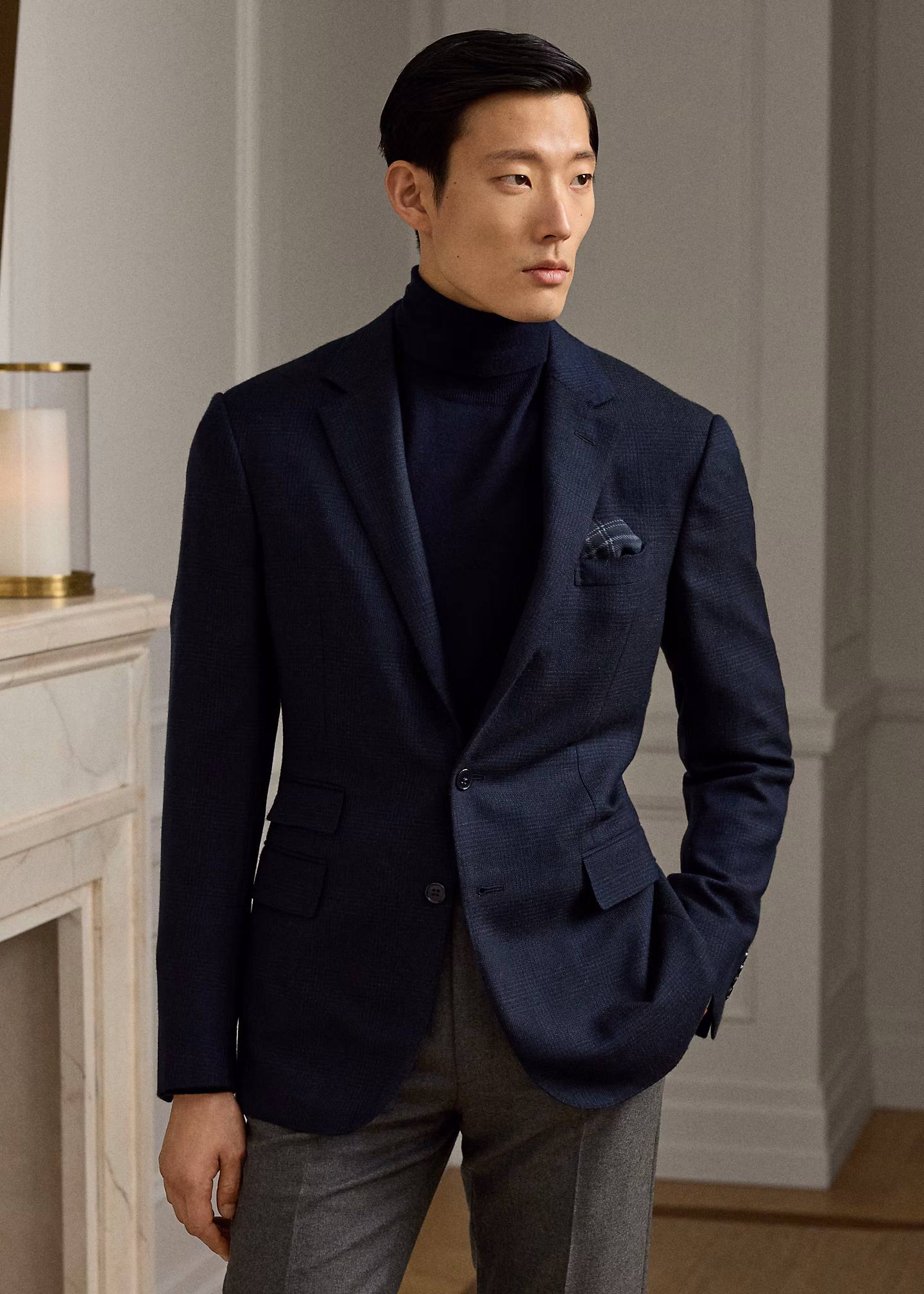 Glencheck-Anzug Kent aus Kaschmir - RALPH LAUREN OUTLET