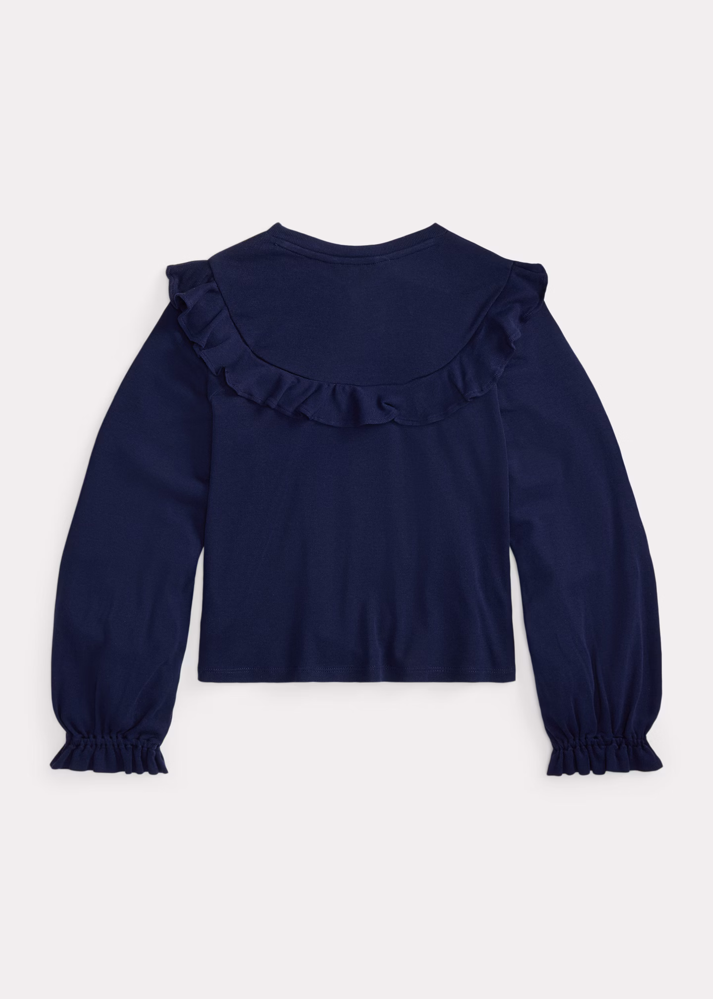 Baumwoll-Modal-Oberteil mit Rüschen - RALPH LAUREN OUTLET