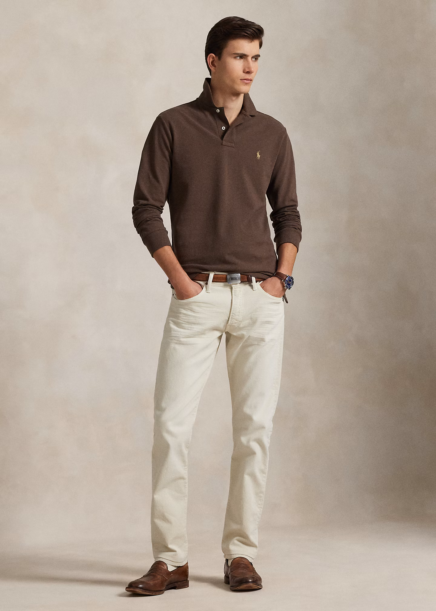 Custom-Slim-Fit Piqué-Poloshirt - RALPH LAUREN OUTLET