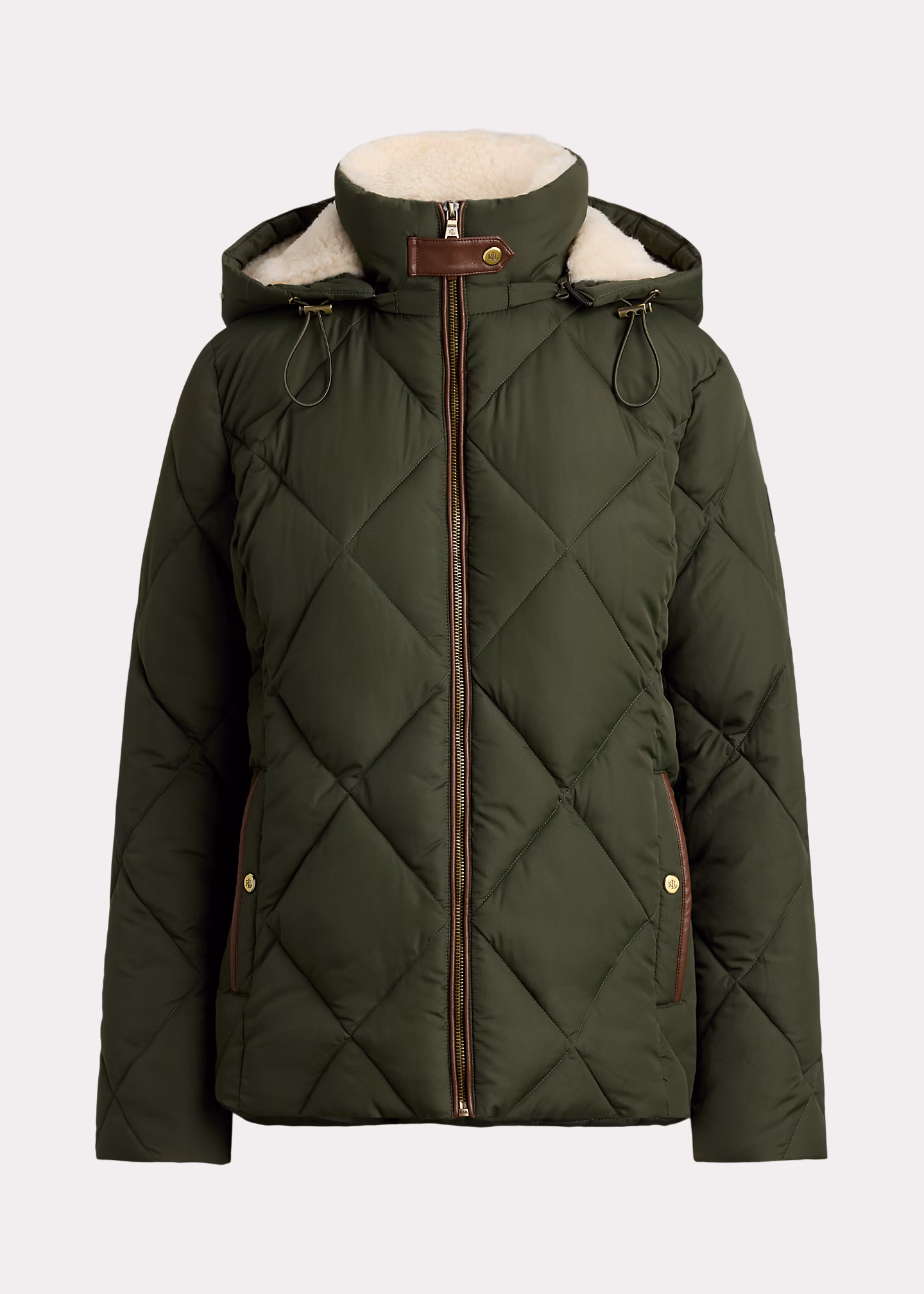 Steppjacke mit Kunstlederbesatz - RALPH LAUREN OUTLET