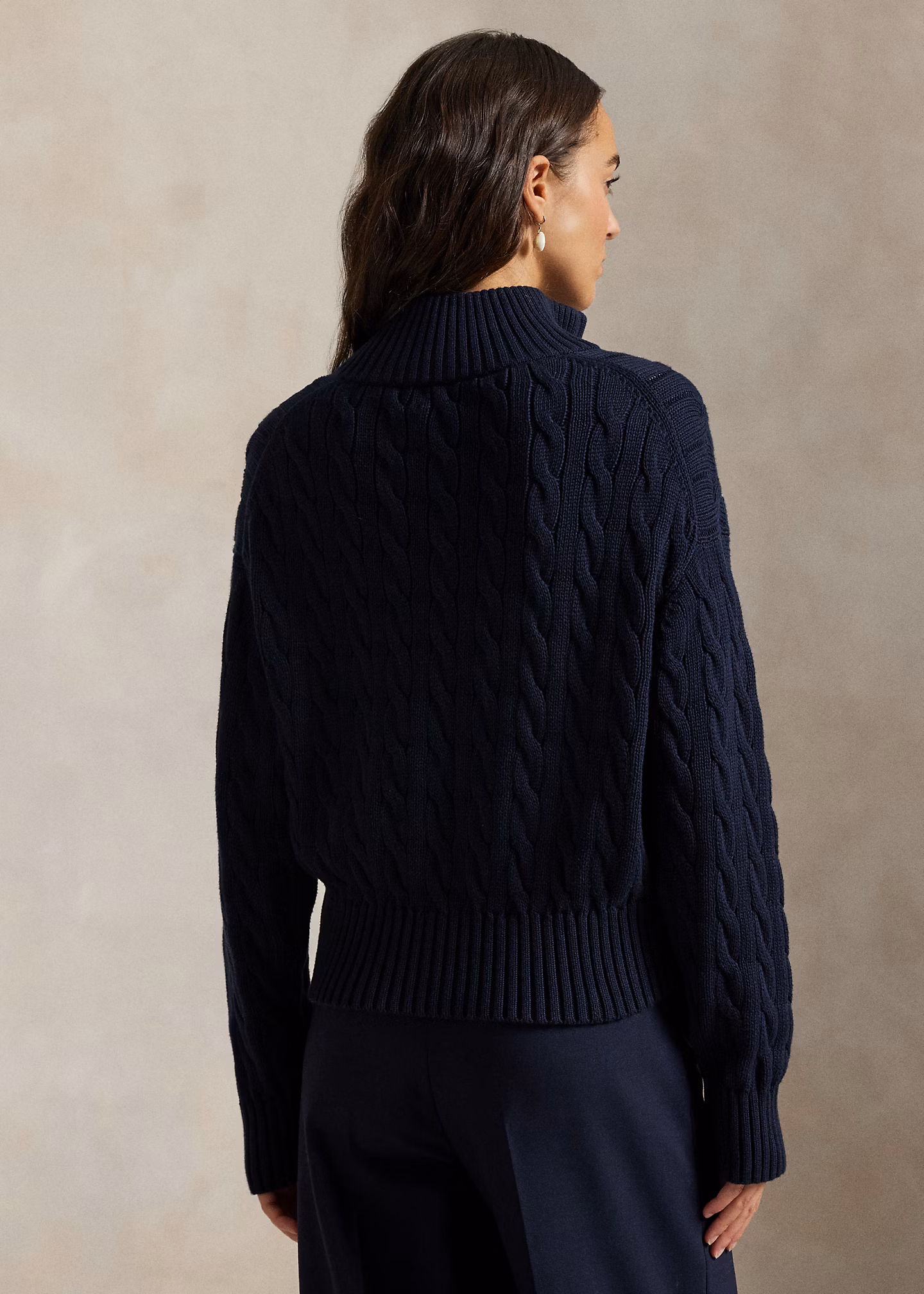 Baumwollpullover mit Zopfmuster - RALPH LAUREN OUTLET