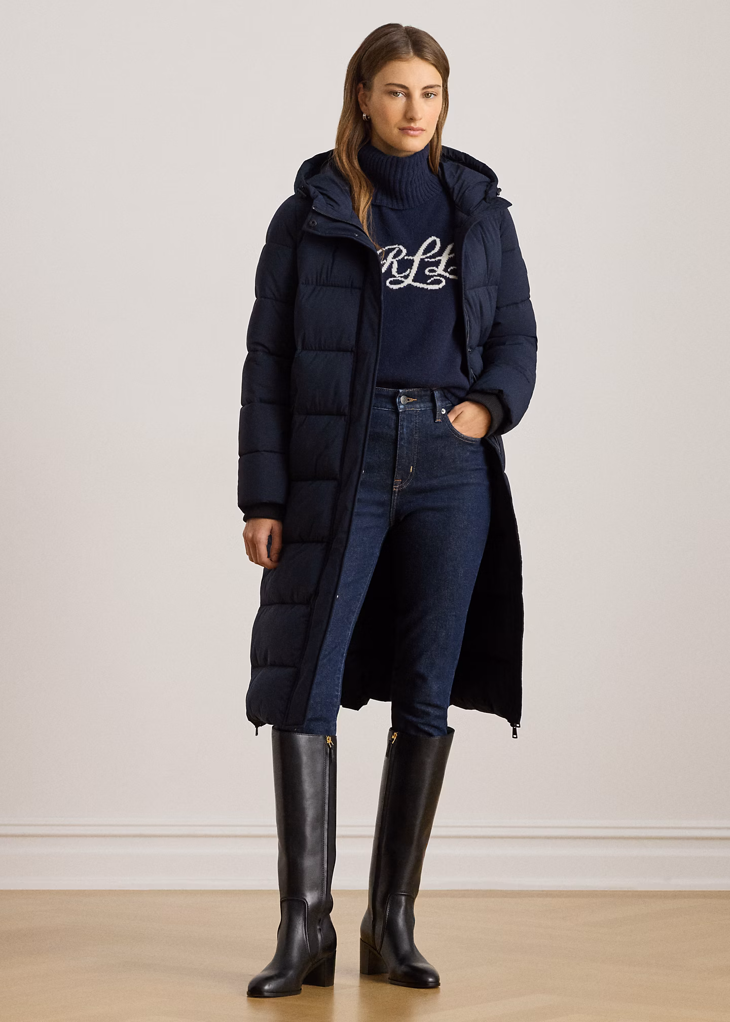 Kapuzenmantel mit Doppelsteppung - RALPH LAUREN OUTLET