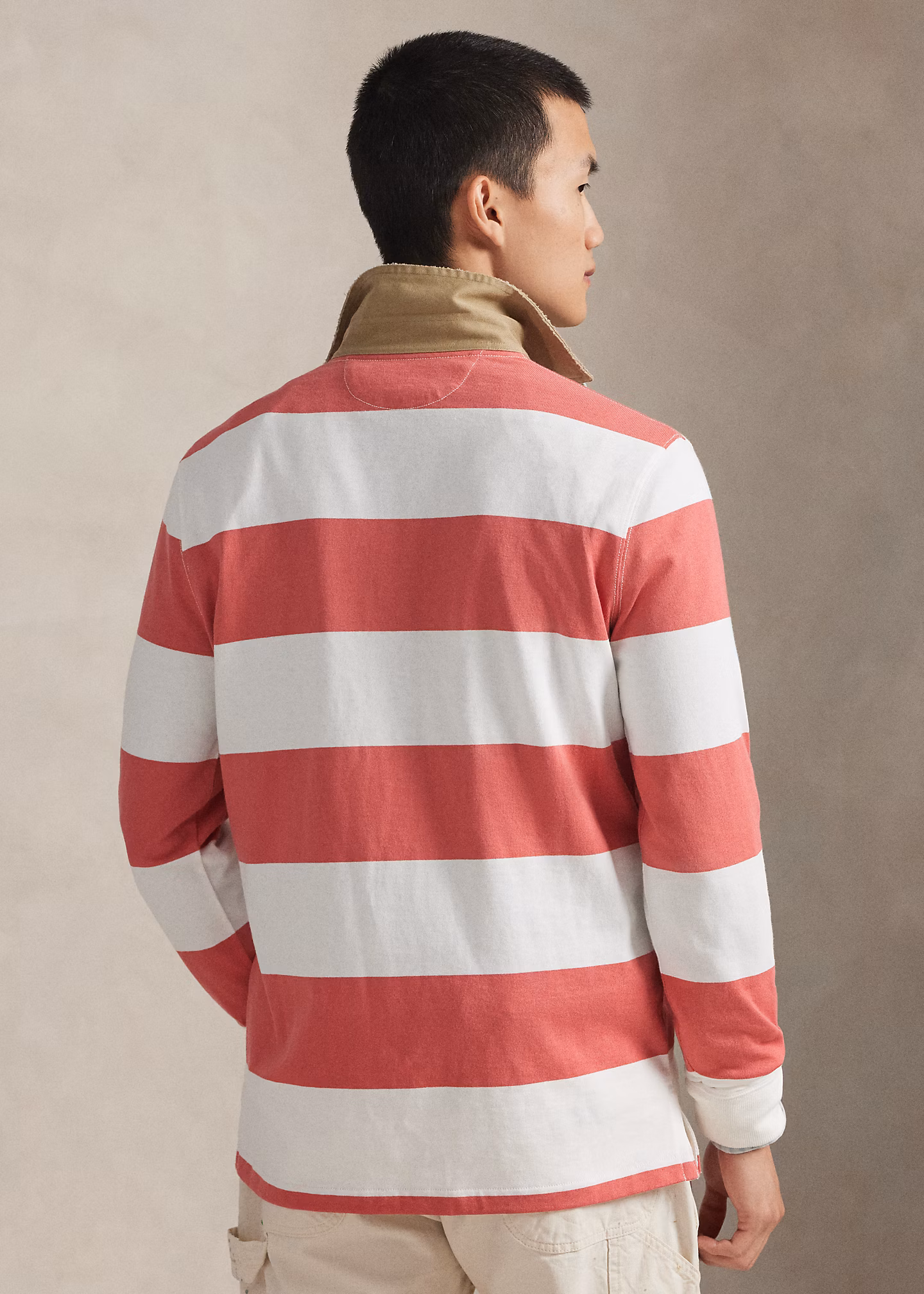 Classic-Fit Rugbyhemd mit Khaki-Kragen - RALPH LAUREN OUTLET