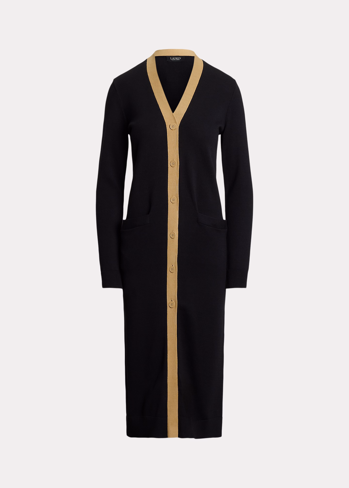 Zweifarbige Strickjacke mit Baumwolle - RALPH LAUREN OUTLET