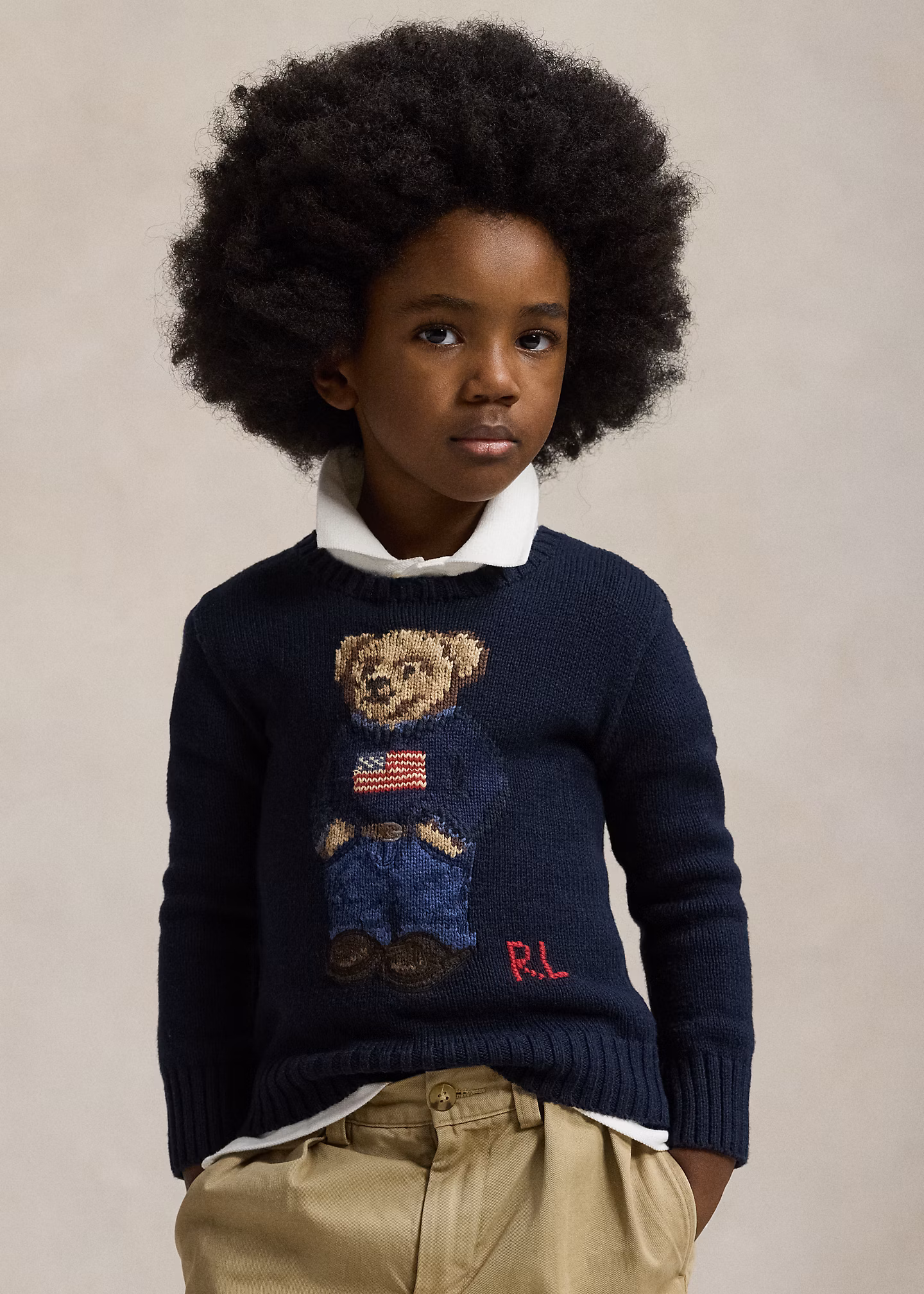Baumwollpullover mit Polo Bear - RALPH LAUREN OUTLET