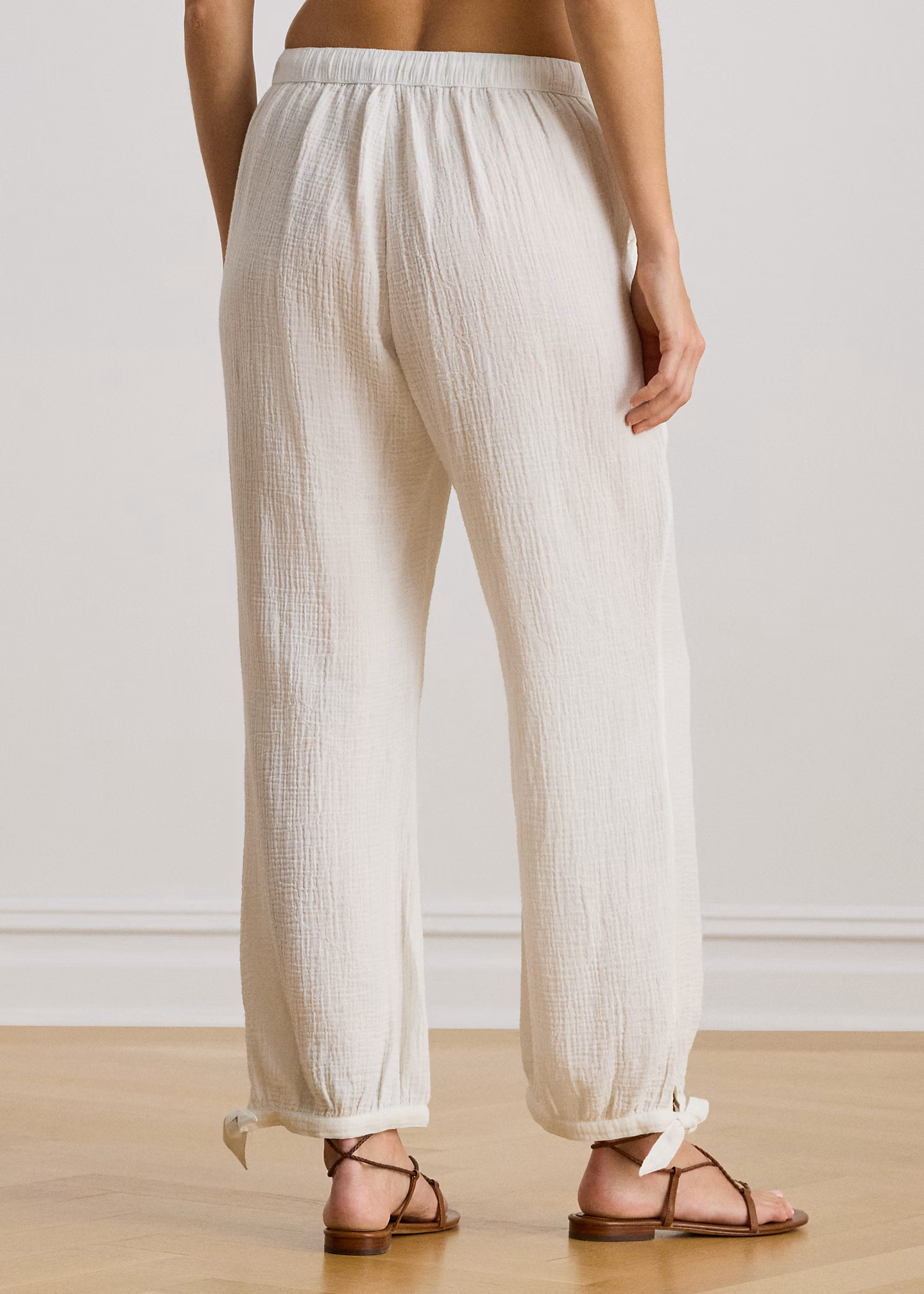 Cover-up-Hose aus Baumwollgaze - RALPH LAUREN OUTLET