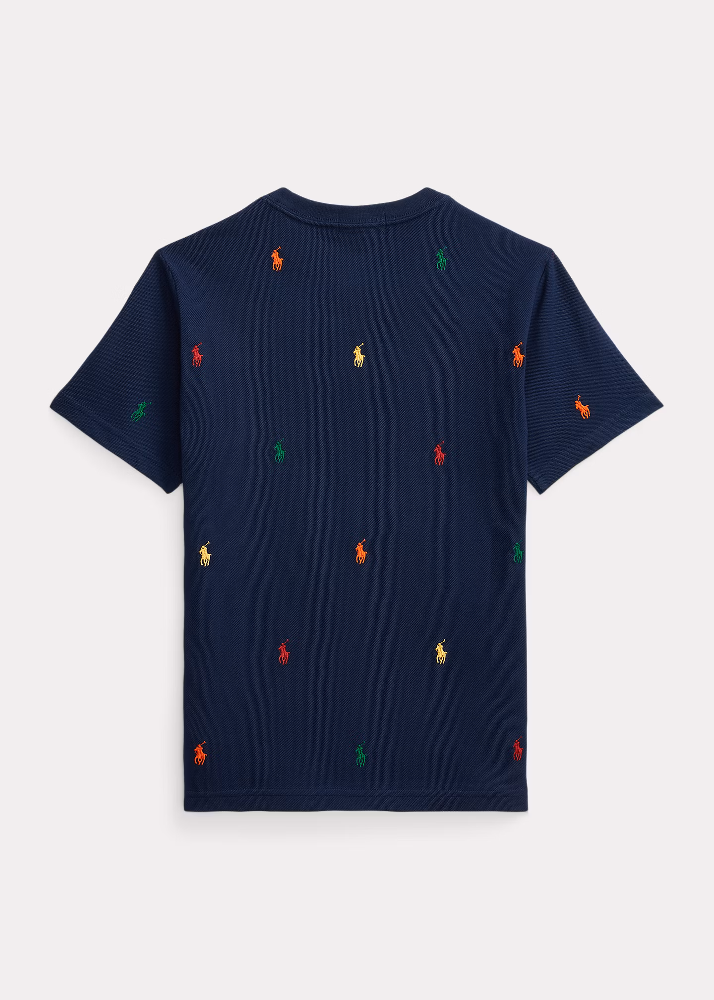 T-Shirt aus Baumwollpiqué mit Polo Pony - RALPH LAUREN OUTLET