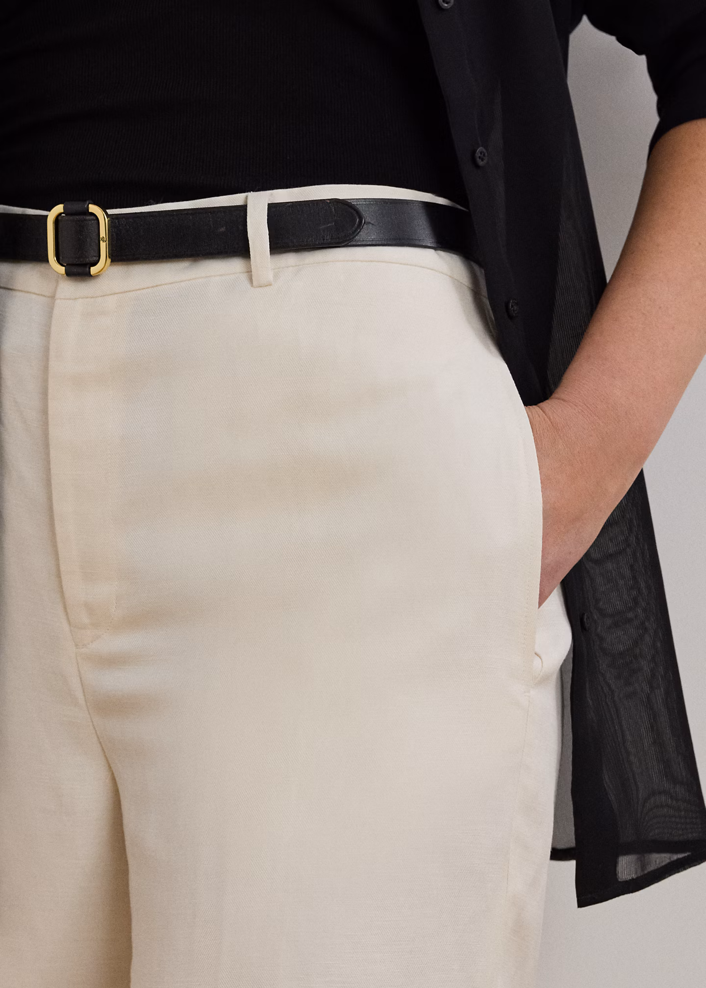 Twillhose mit weitem Bein - RALPH LAUREN OUTLET