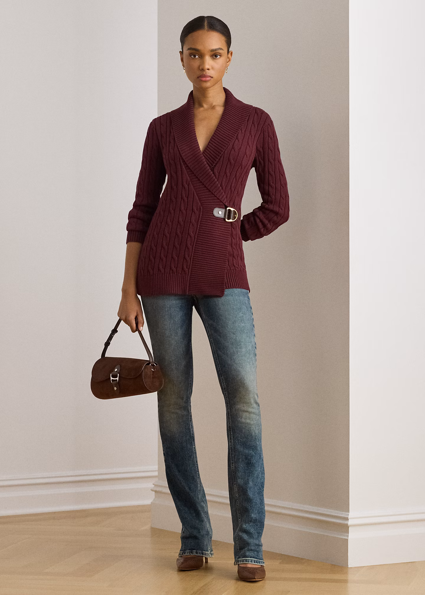 Baumwollpullover mit Schnallenakzent - RALPH LAUREN OUTLET