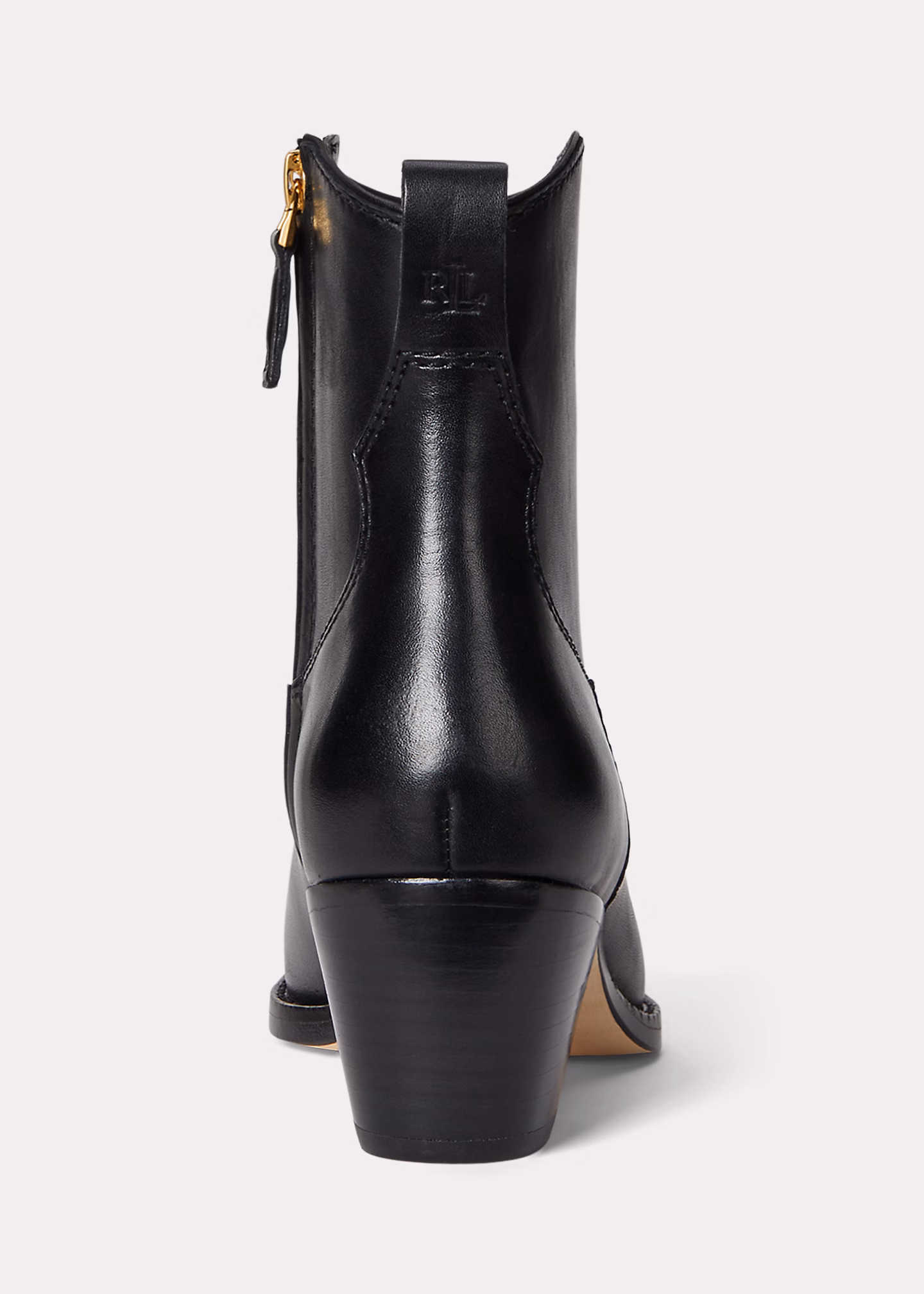 Stiefelette Harpher aus poliertem Leder - RALPH LAUREN OUTLET