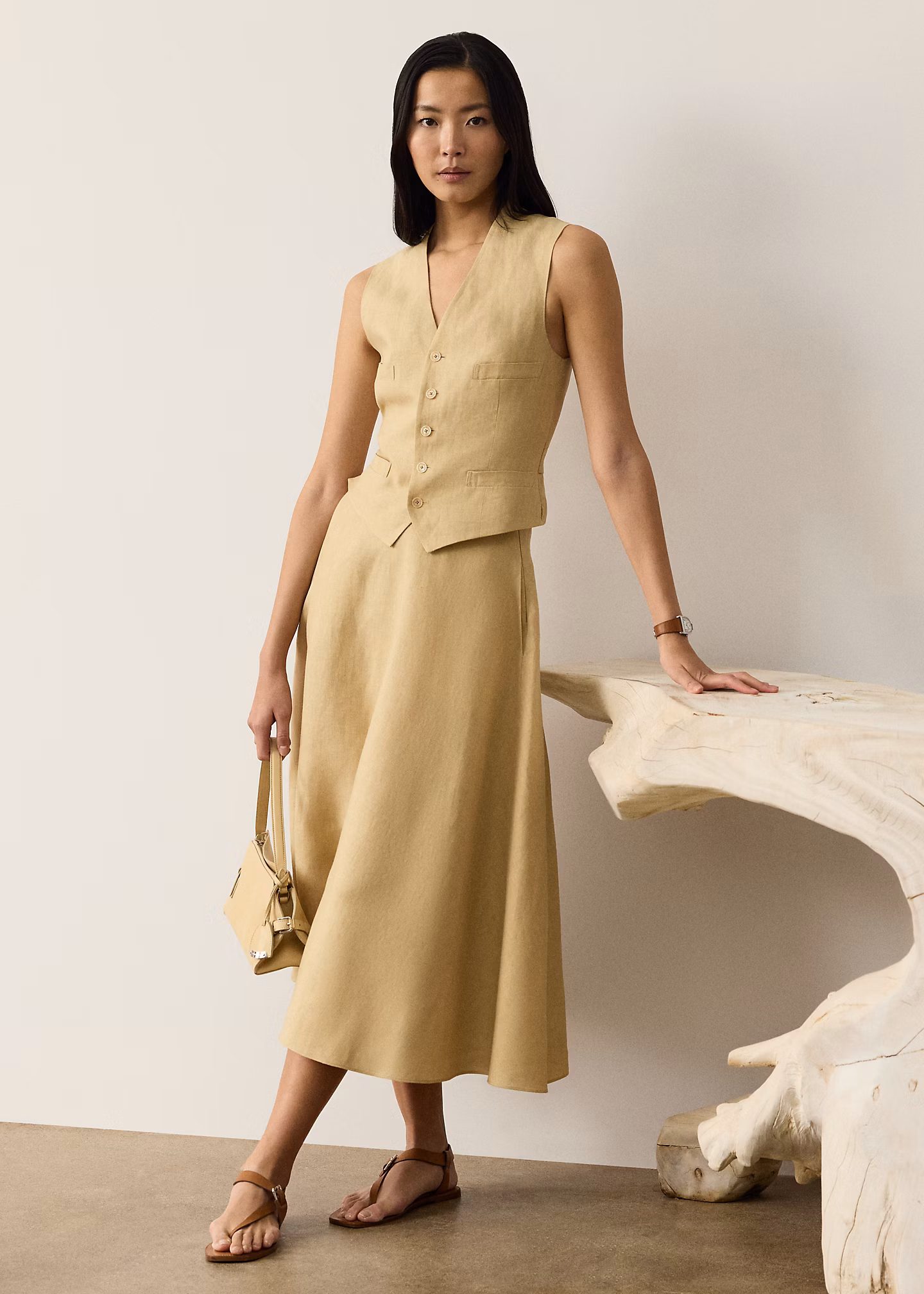 Rock Erica aus Leinen - RALPH LAUREN OUTLET