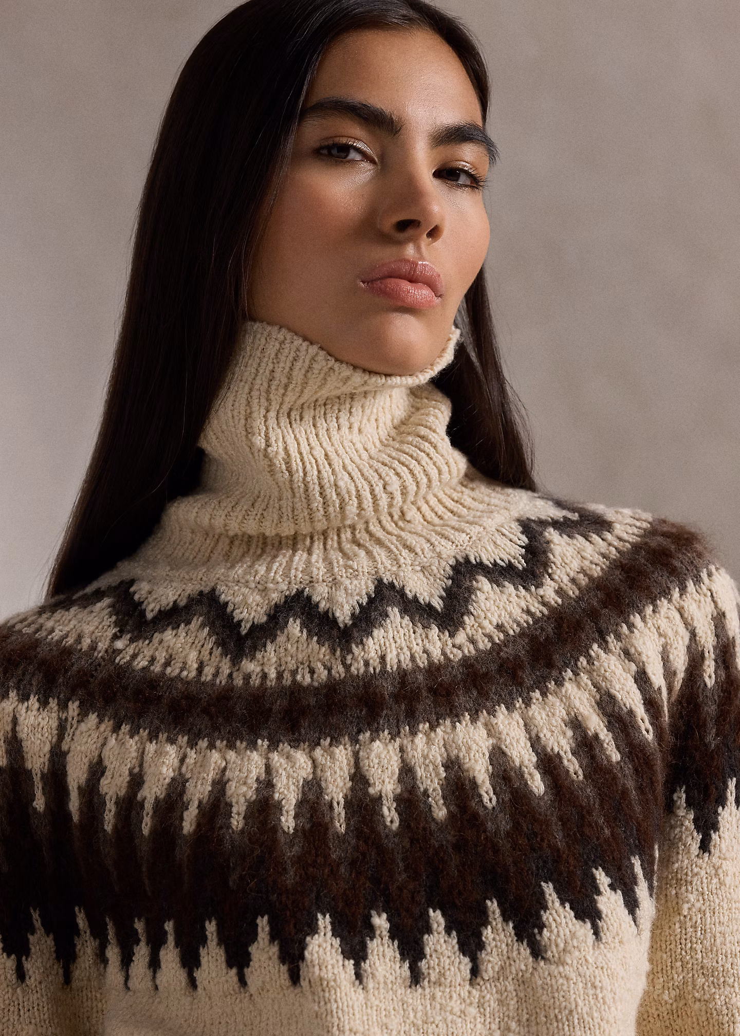 Fair-Isle-Rollkragenpullover mit Wolle - RALPH LAUREN OUTLET