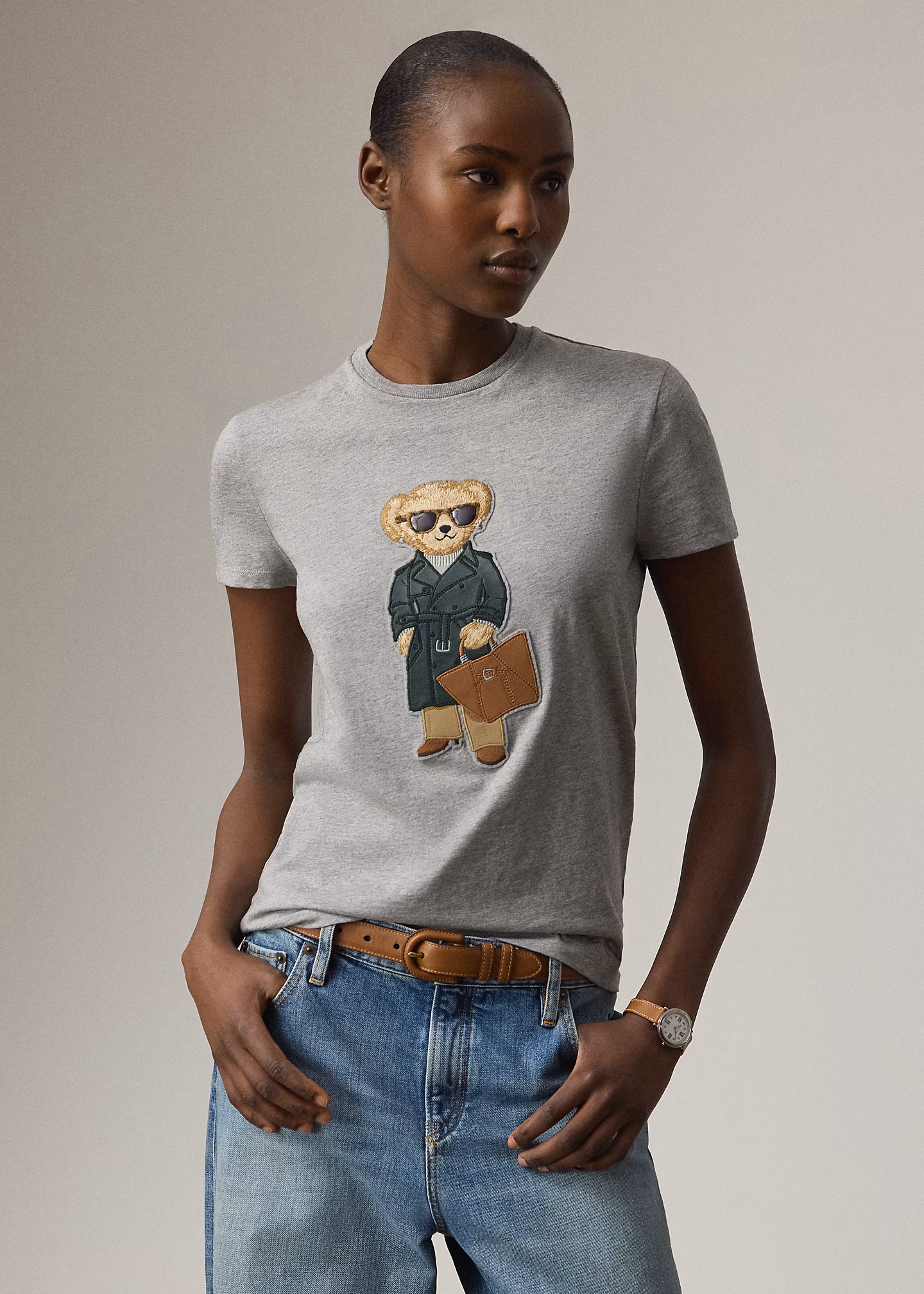 T-Shirt mit Racing Green Trench Bear - RALPH LAUREN OUTLET
