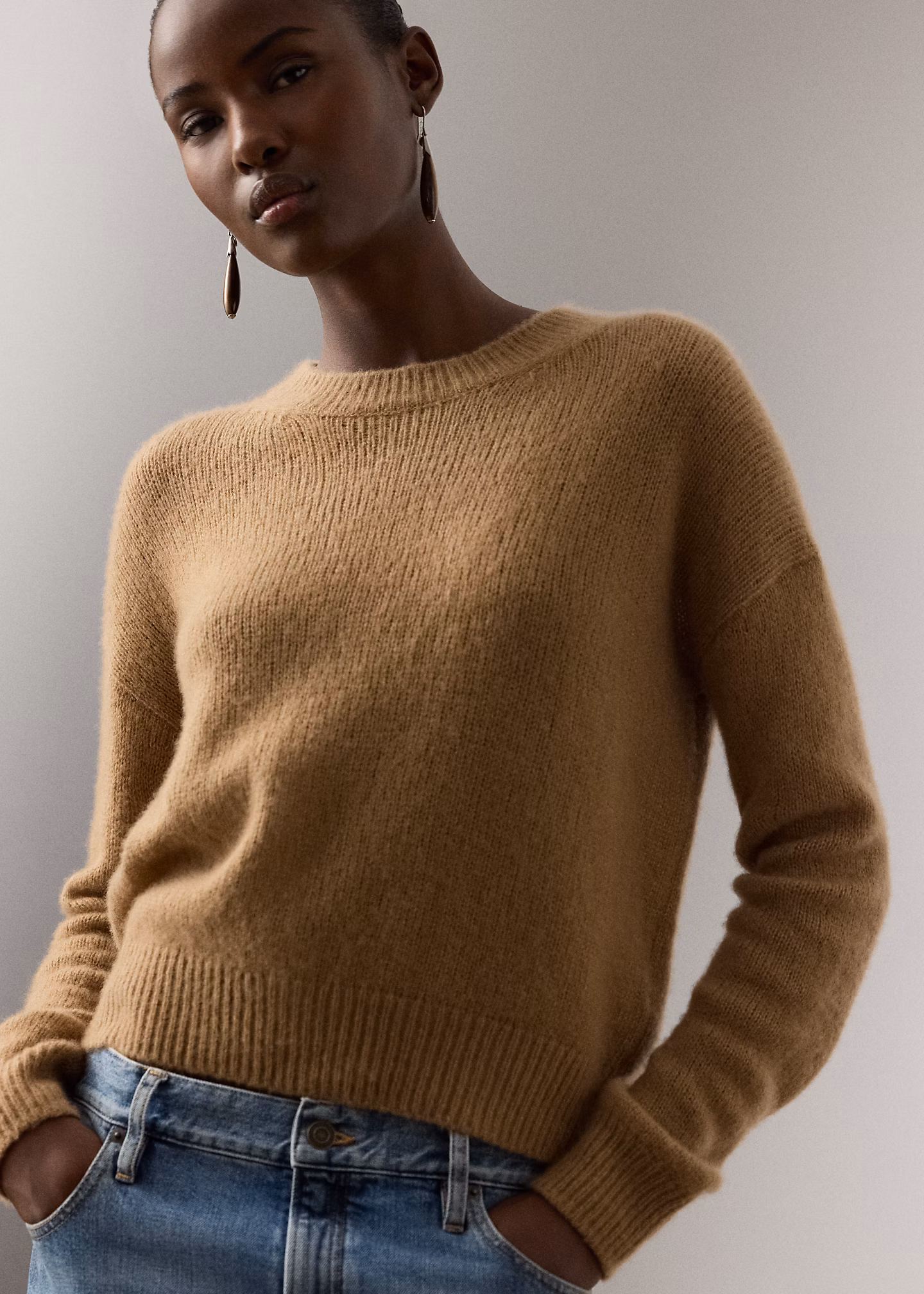 Rundhalspullover aus Kaschmirmischung - RALPH LAUREN OUTLET