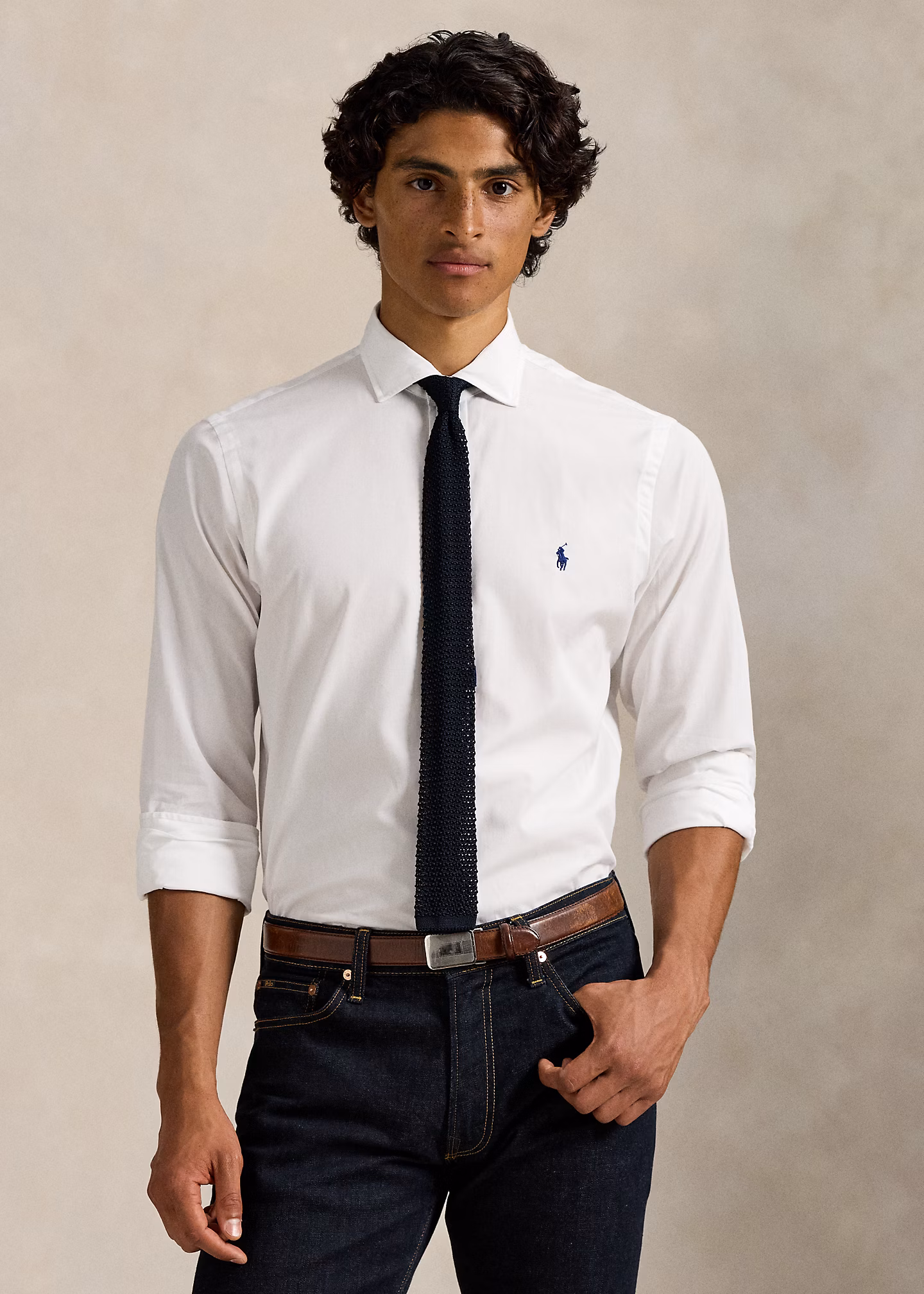 Custom-Fit Hemd aus Popeline - RALPH LAUREN OUTLET