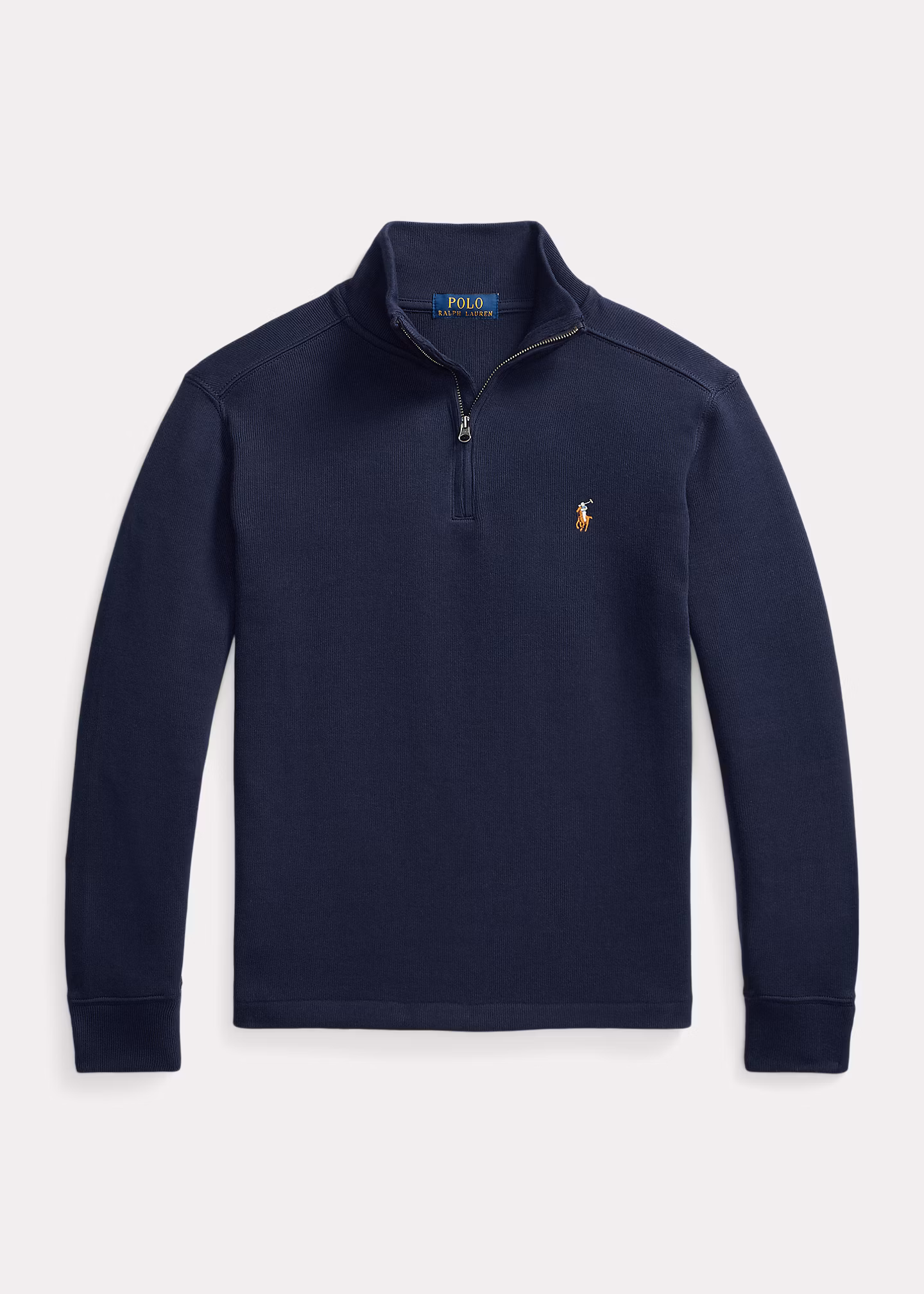Gerippter Pullover mit Reißverschluss - RALPH LAUREN OUTLET