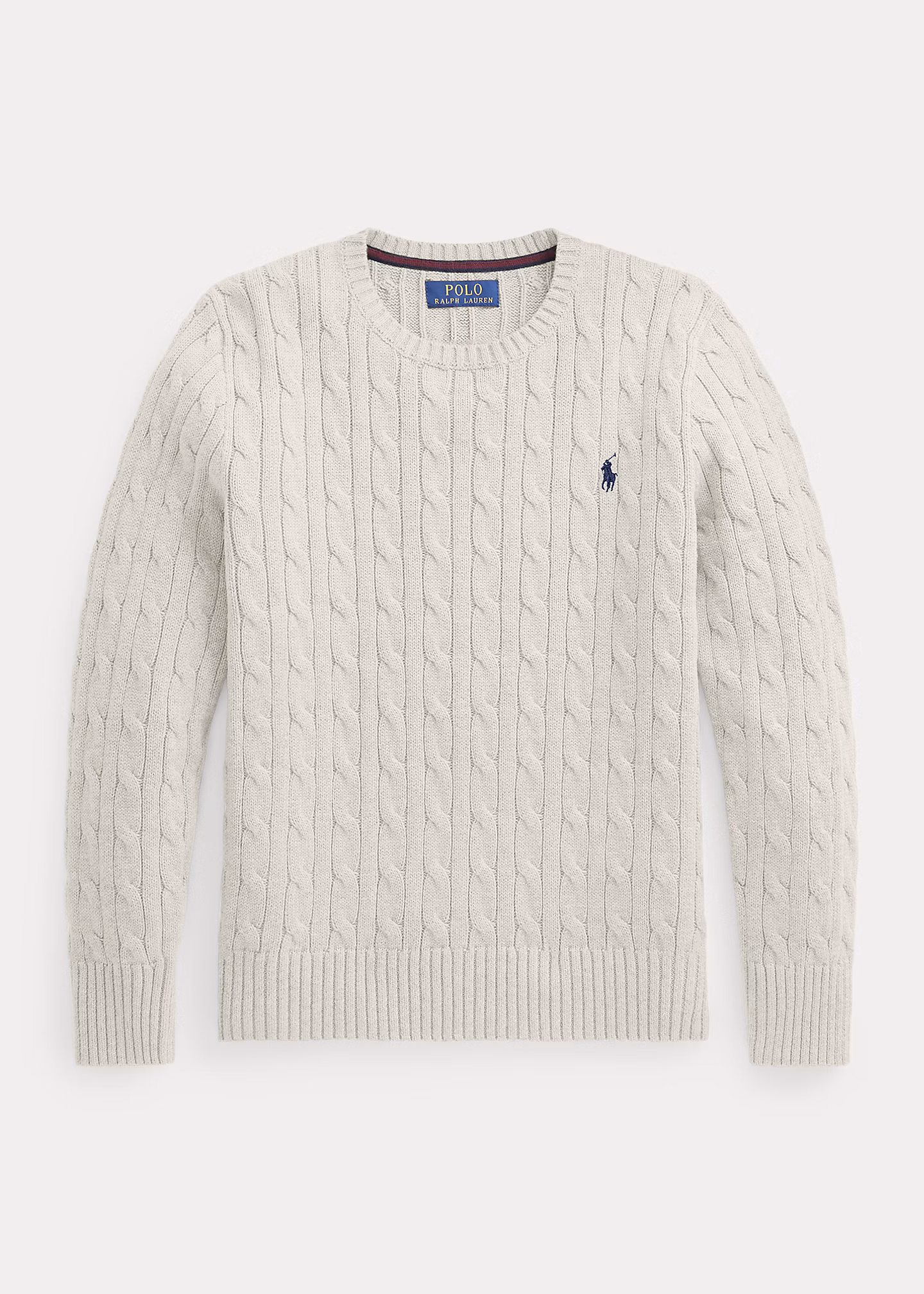 Baumwollpullover mit Zopfmuster - RALPH LAUREN OUTLET