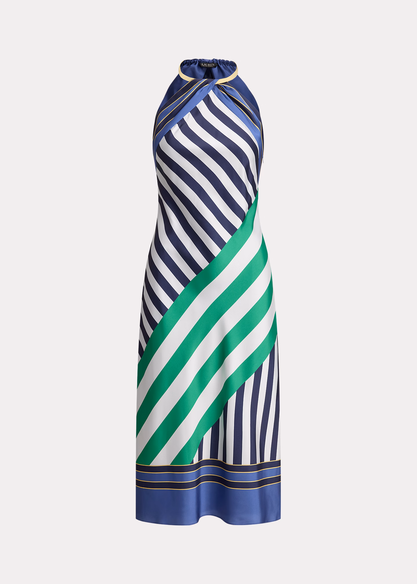 Gestreiftes Neckholderkleid aus Twill - RALPH LAUREN OUTLET