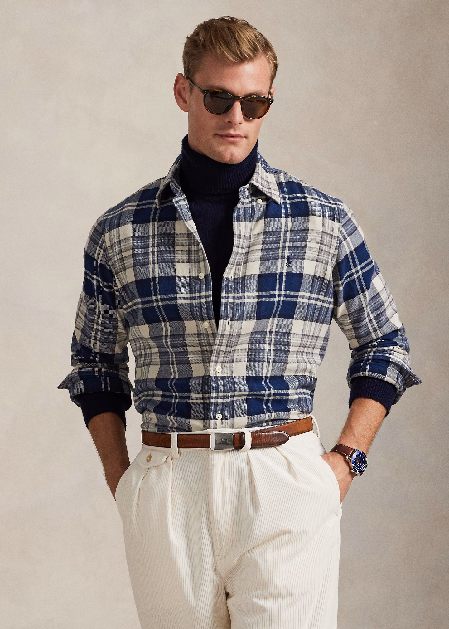 Classic-Fit-Karohemd aus Twill - RALPH LAUREN OUTLET