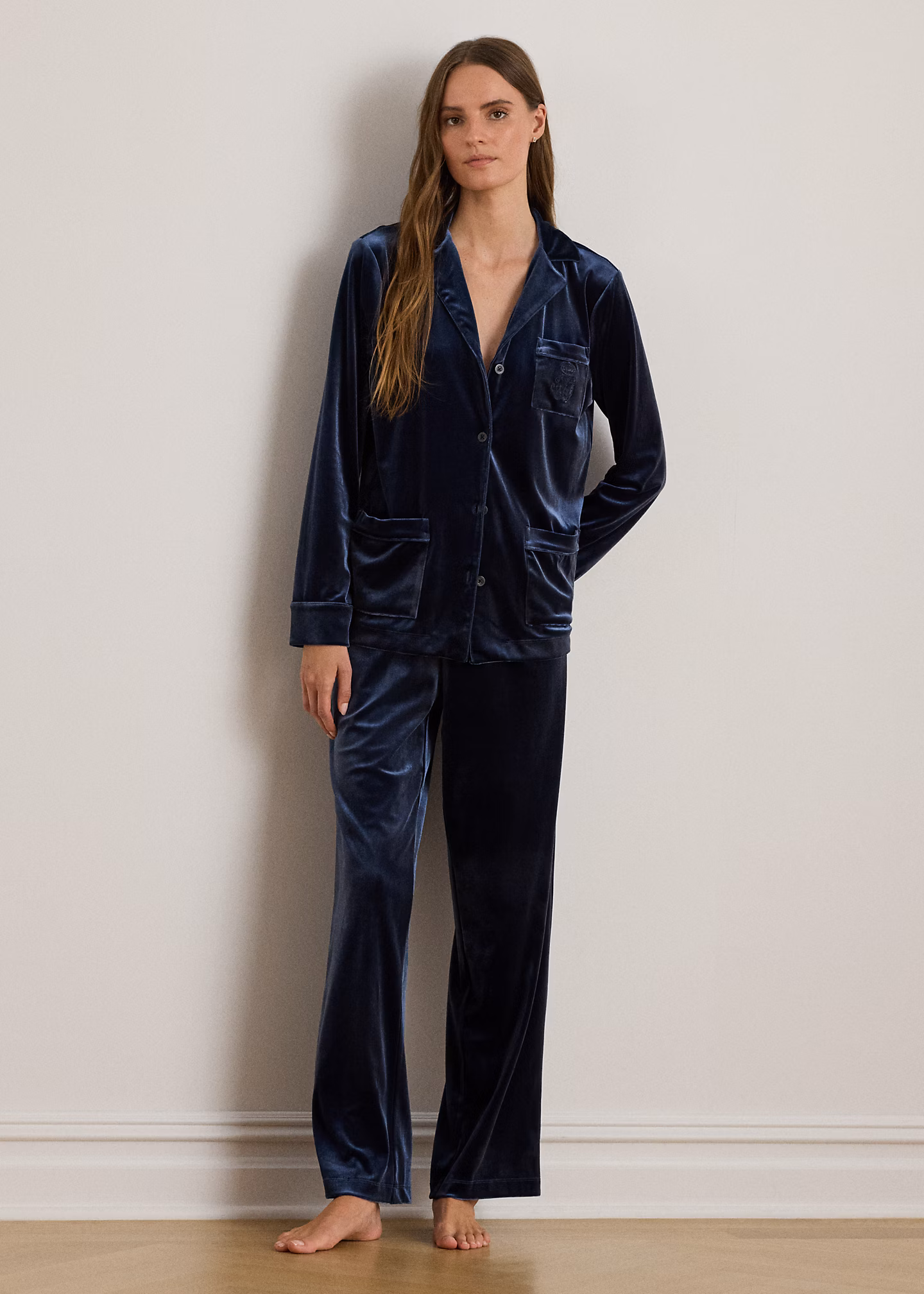 Pyjama aus Samt - RALPH LAUREN OUTLET