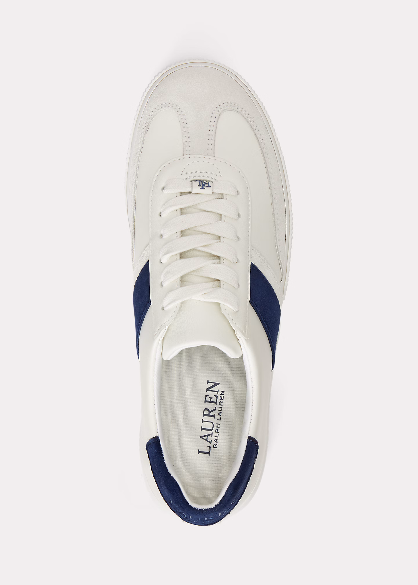 Sneaker Braylee aus Leder und Wildleder - RALPH LAUREN OUTLET