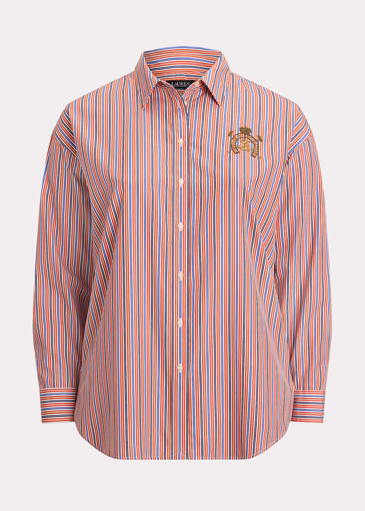 Gestreiftes Relaxed-Fit Baumwollhemd - RALPH LAUREN OUTLET