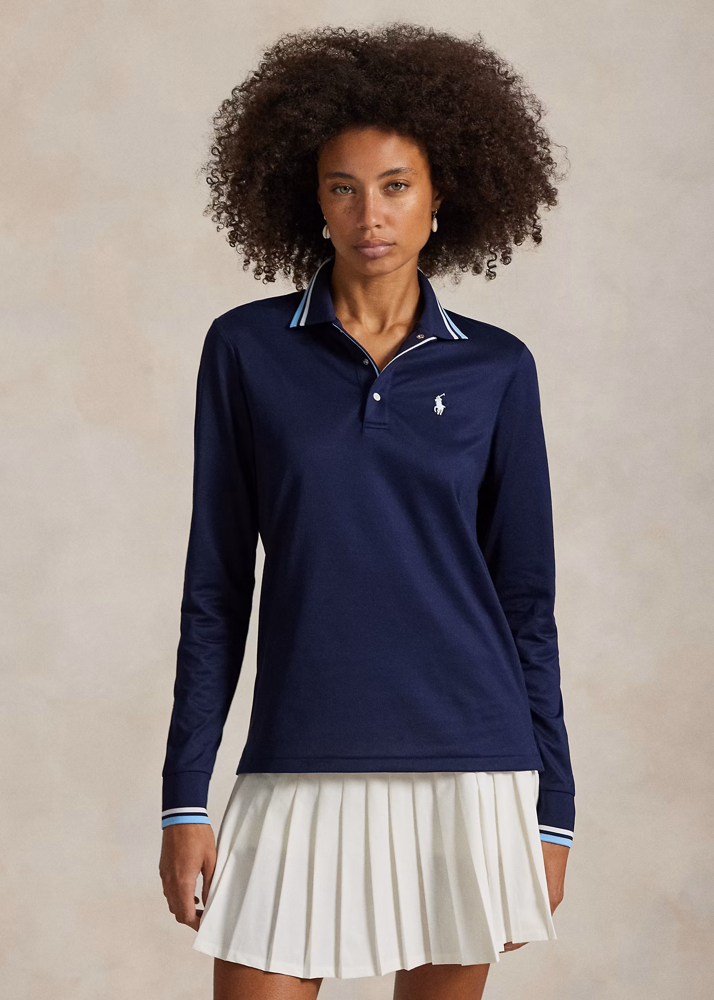 Langärmliges Tailored-Fit Poloshirt - RALPH LAUREN OUTLET