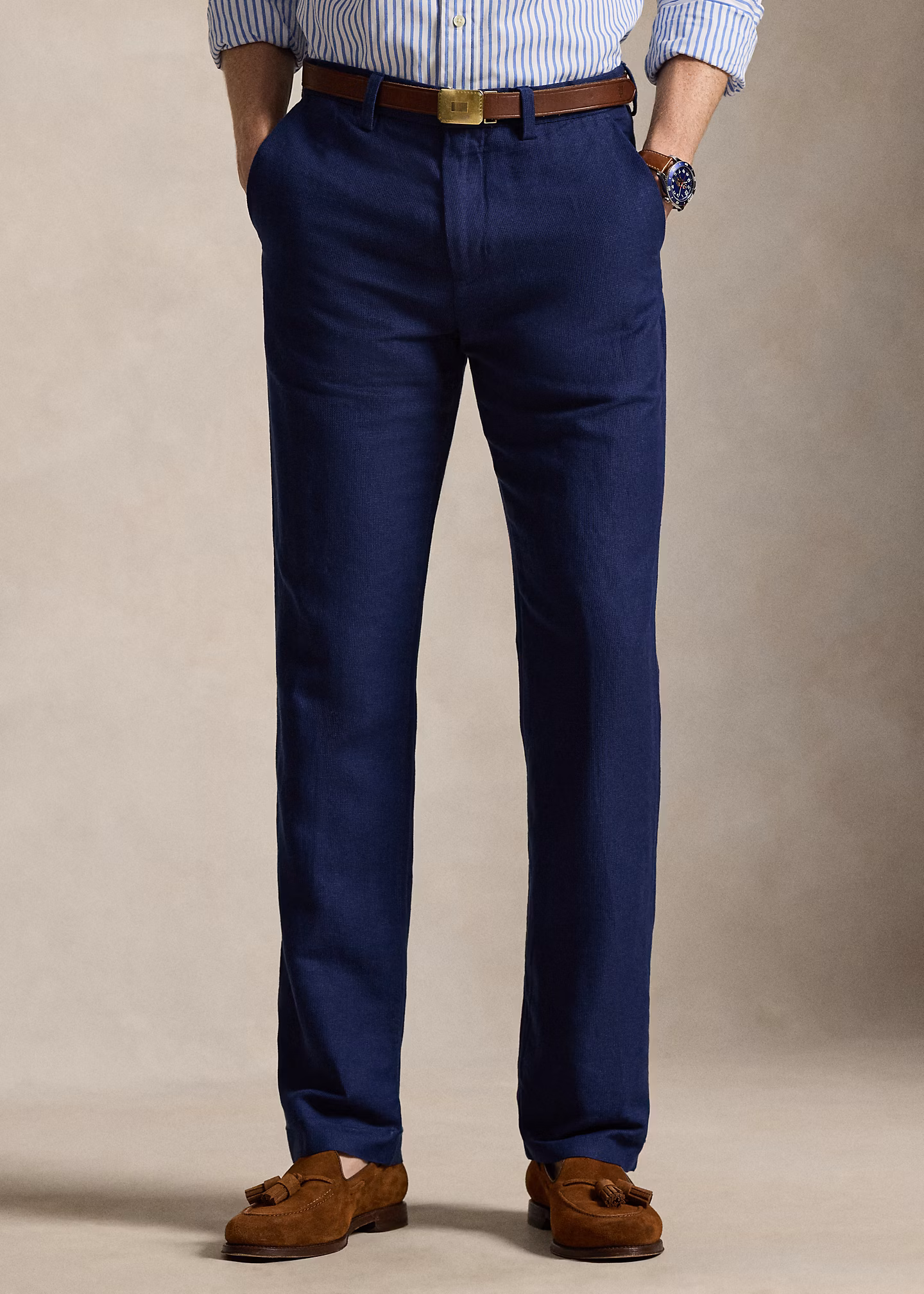 Classic-Fit Hose Manhasset mit Leinen - RALPH LAUREN OUTLET