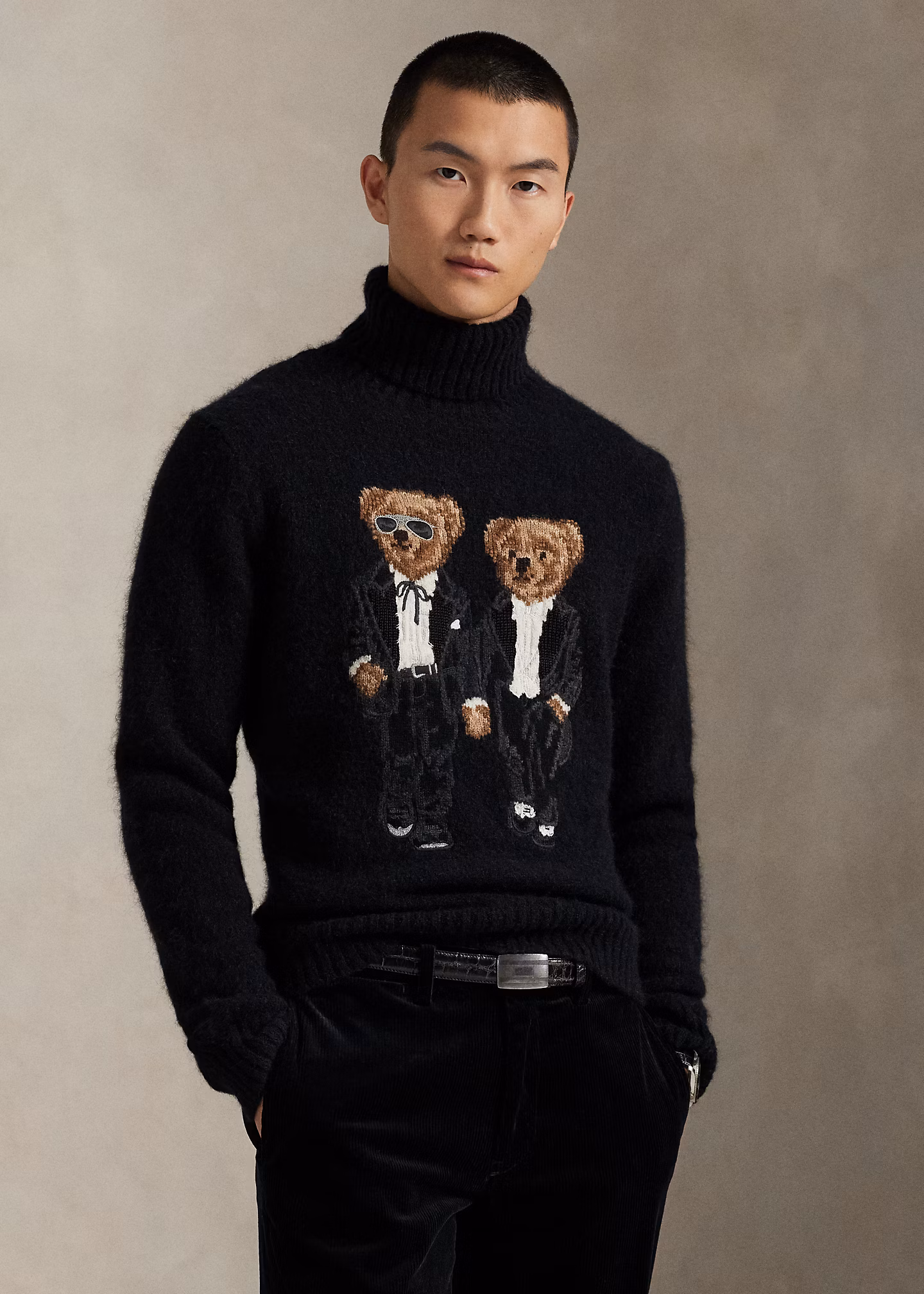 Pullover mit Ralph & Ricky Tuxedo Bear - RALPH LAUREN OUTLET