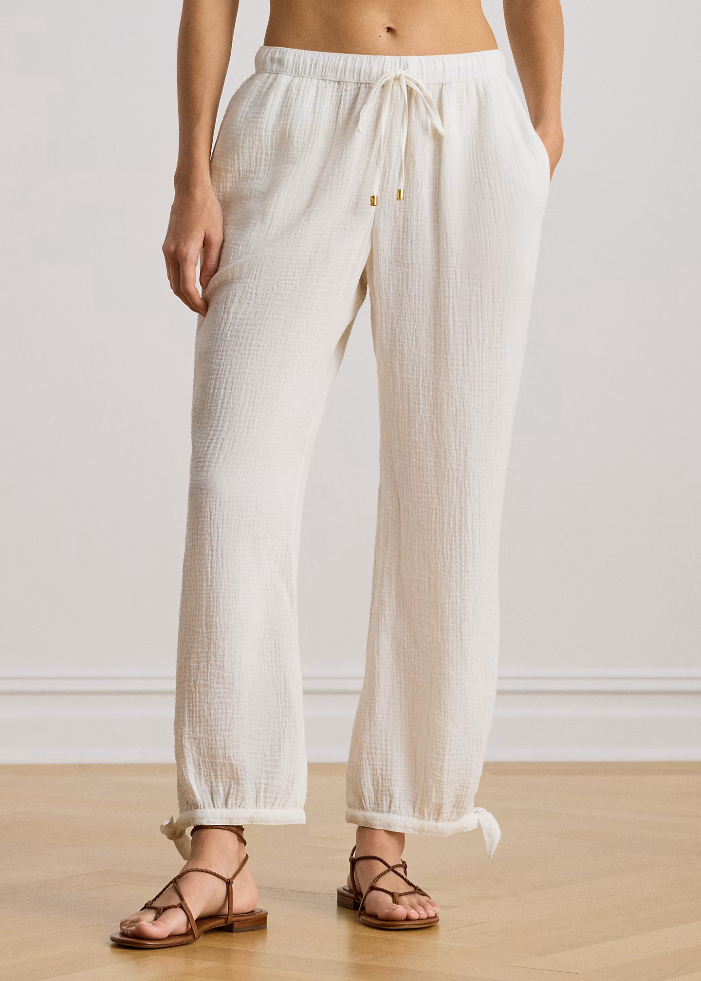 Cover-up-Hose aus Baumwollgaze - RALPH LAUREN OUTLET