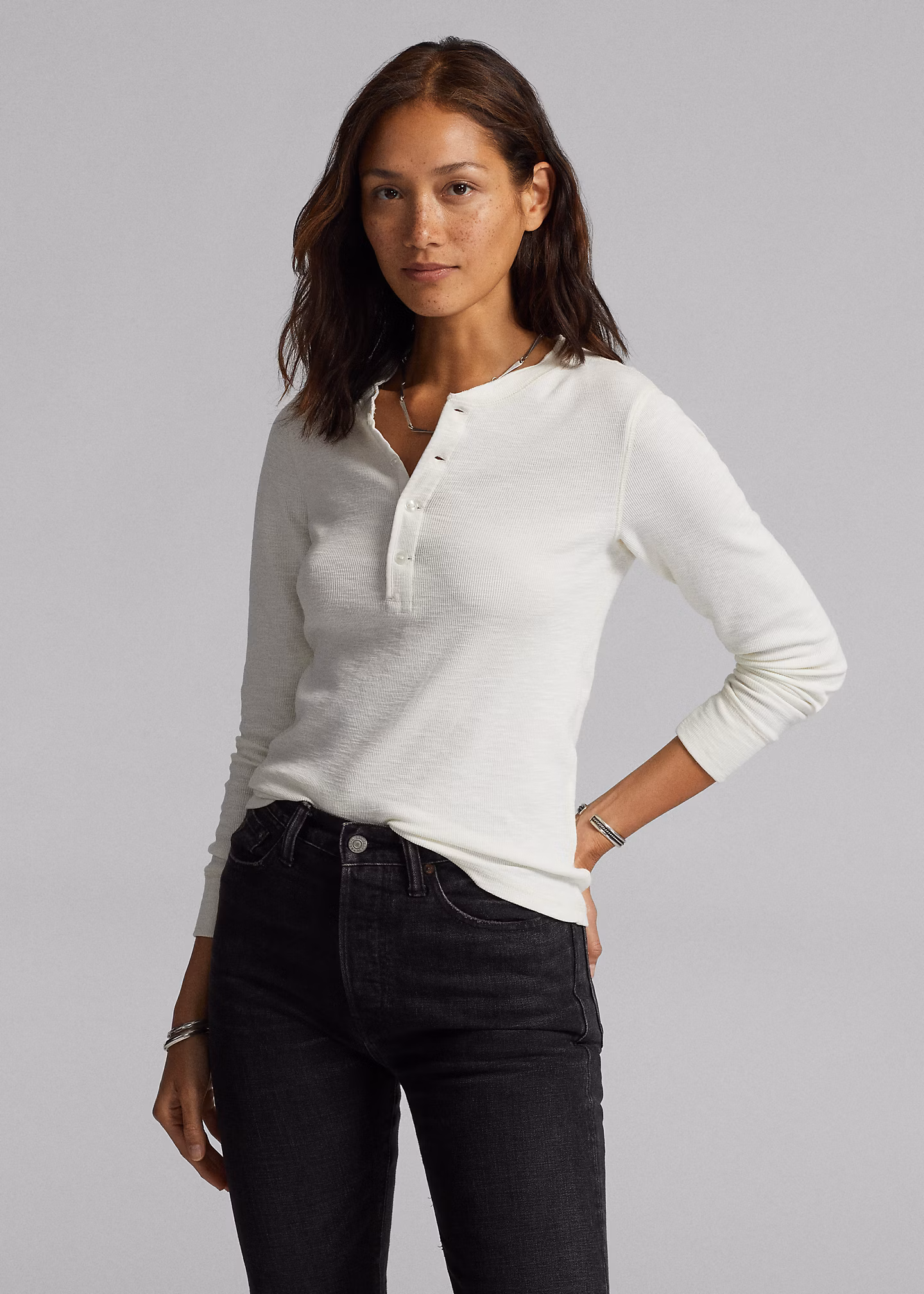 Waffelpiqué-Henley - RALPH LAUREN OUTLET