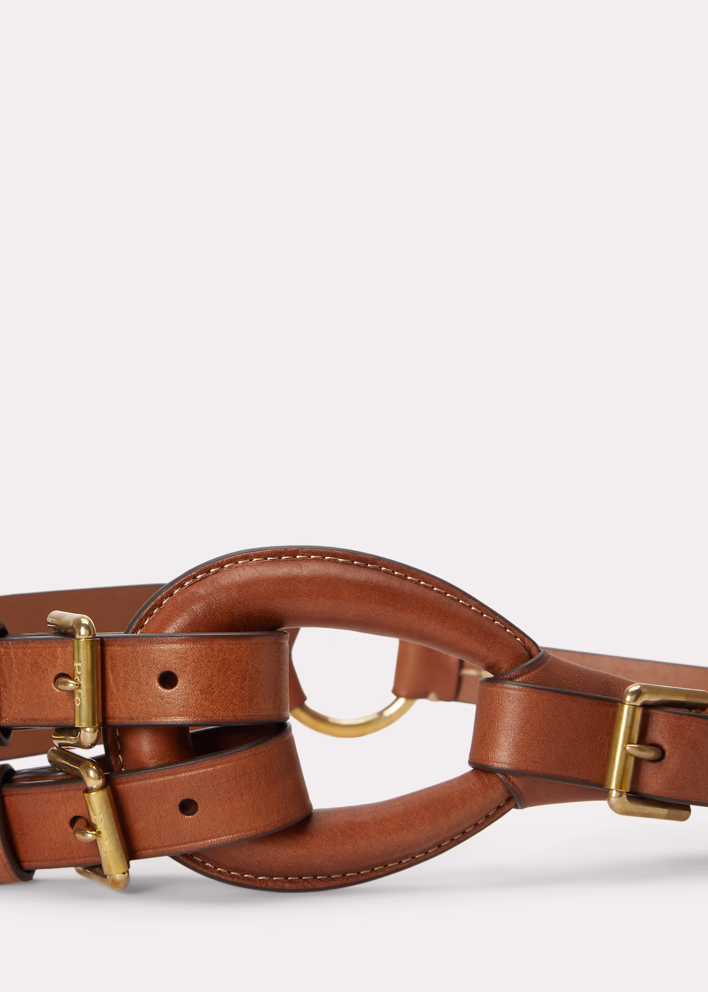 Ledergürtel mit Schnallen im Reiterstil - RALPH LAUREN OUTLET