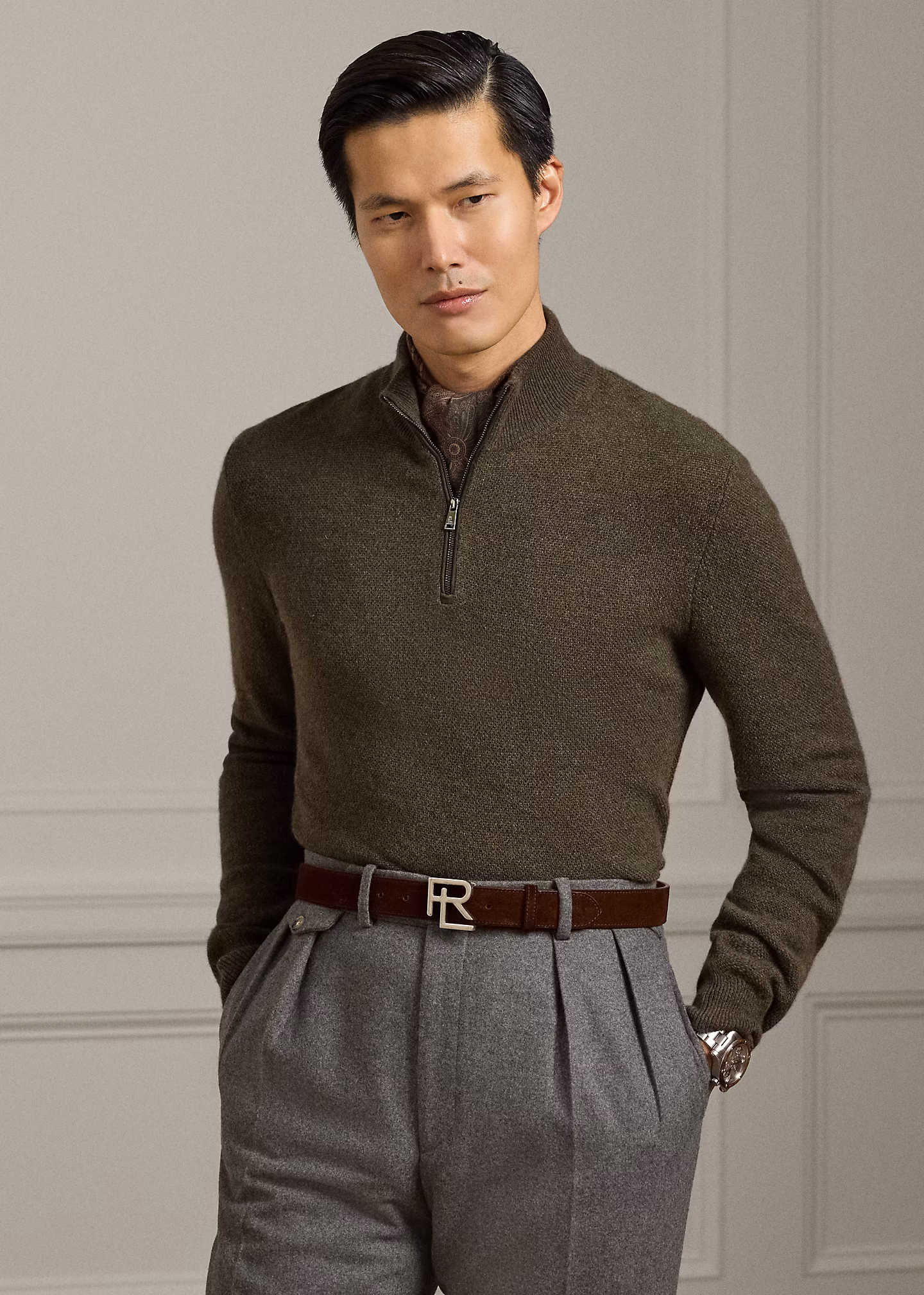 Kaschmirpullover mit Pfauenaugenmuster - RALPH LAUREN OUTLET