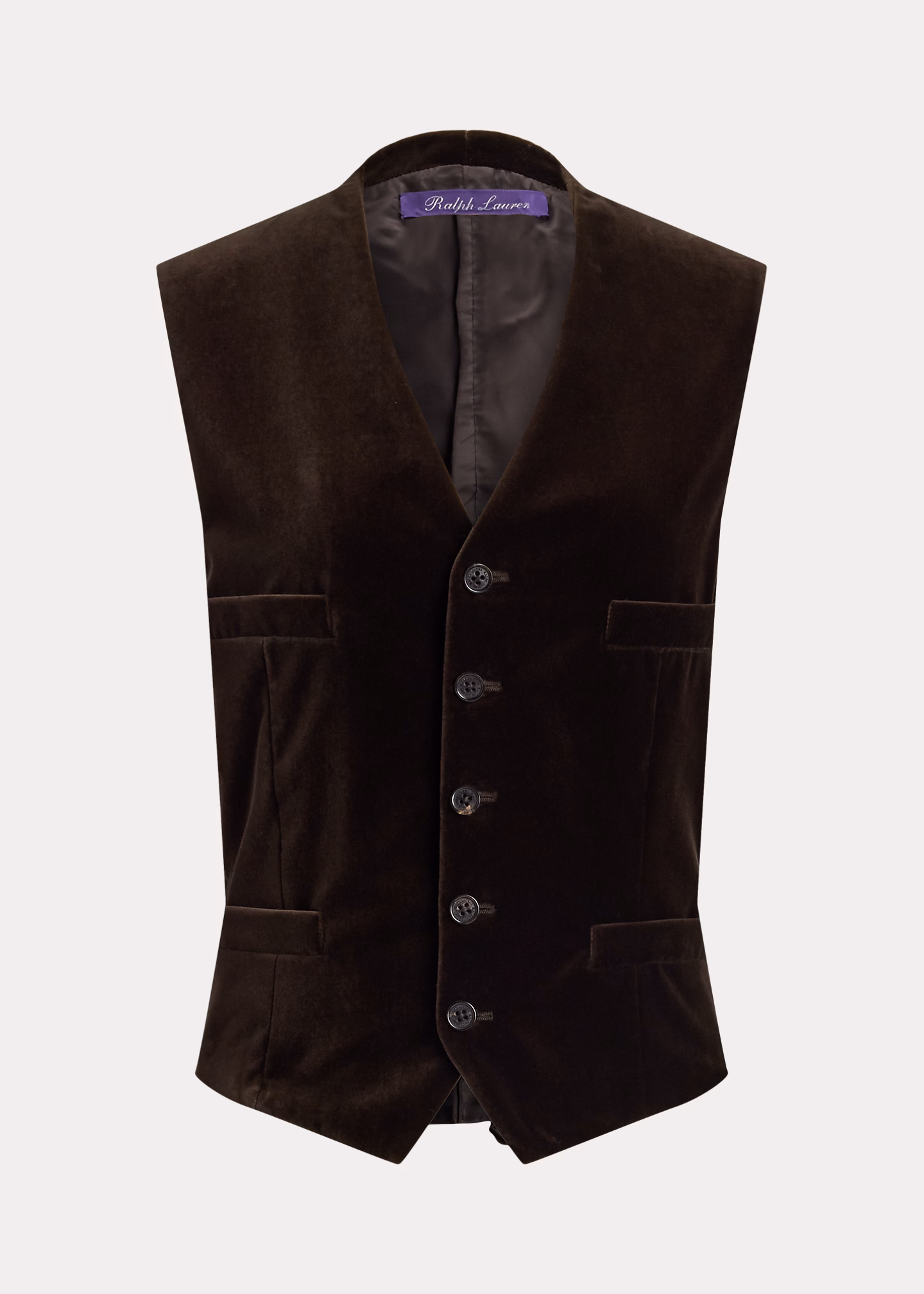 Weste Jaiden aus Stretchsamt - RALPH LAUREN OUTLET