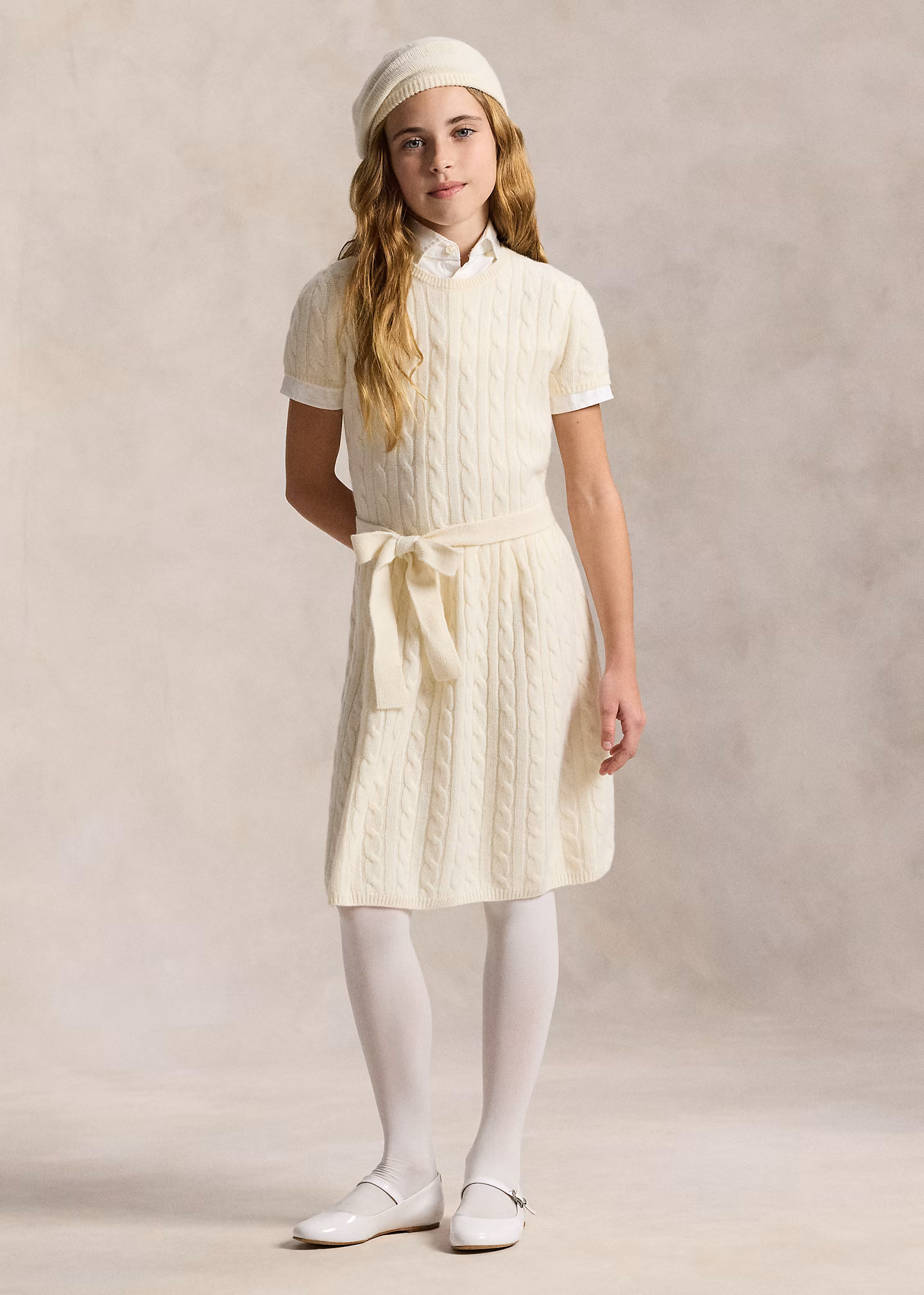 Kaschmirkleid mit Zopfmuster - RALPH LAUREN OUTLET