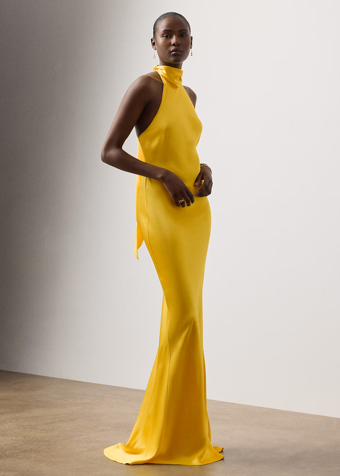 Abendkleid Chilton aus Stretchsatin - RALPH LAUREN OUTLET