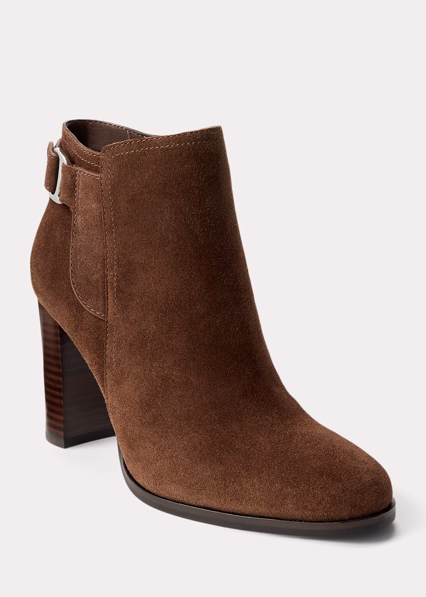 Wildleder-Stiefelette Tasha mit Absatz - RALPH LAUREN OUTLET