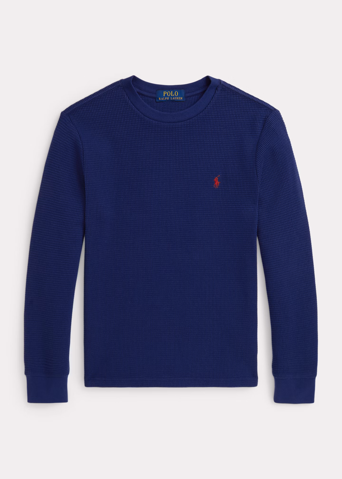 Langärmliges Waffelpiqué-T-Shirt - RALPH LAUREN OUTLET