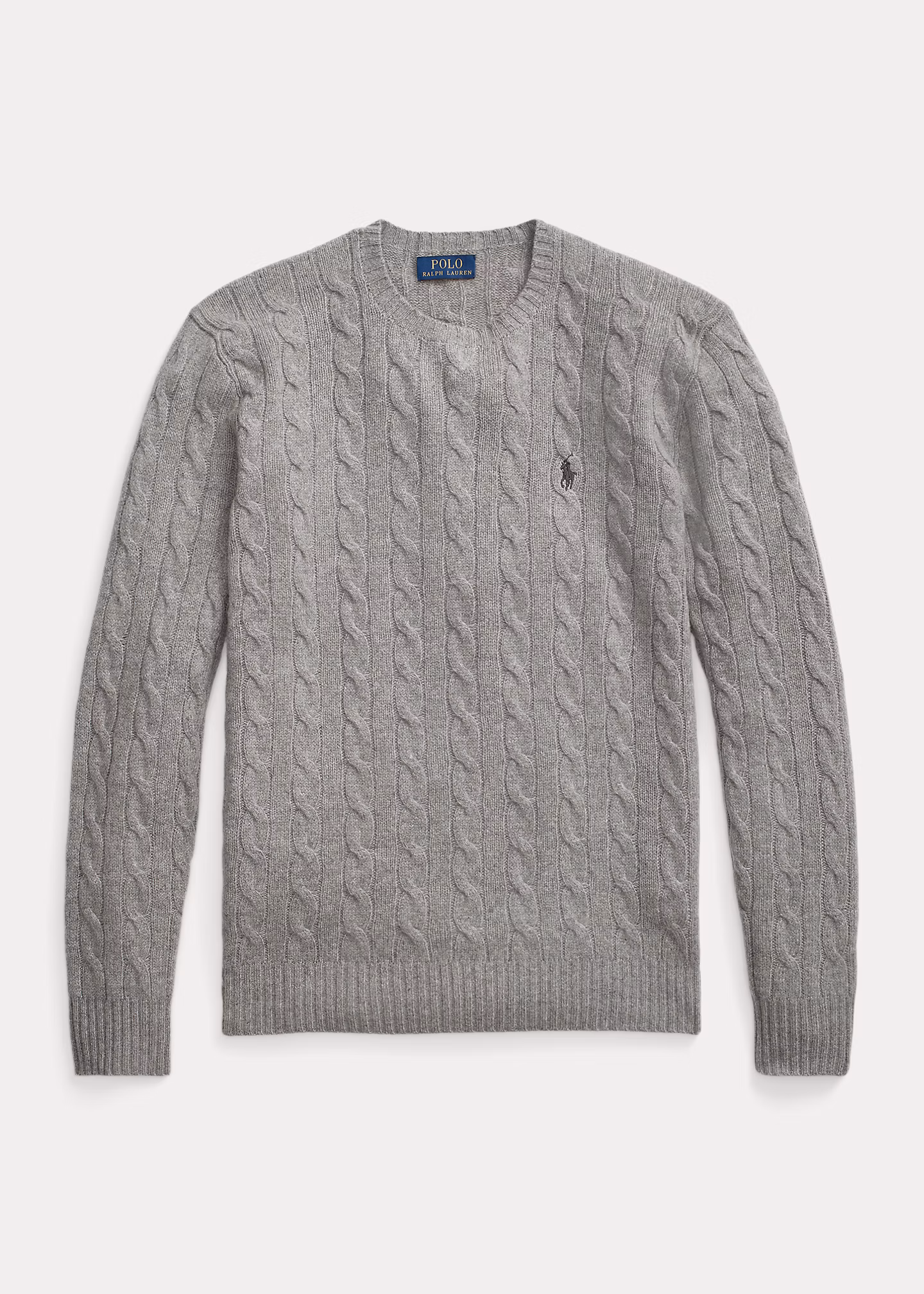 Woll-Kaschmir-Pullover mit Zopfmuster - RALPH LAUREN OUTLET