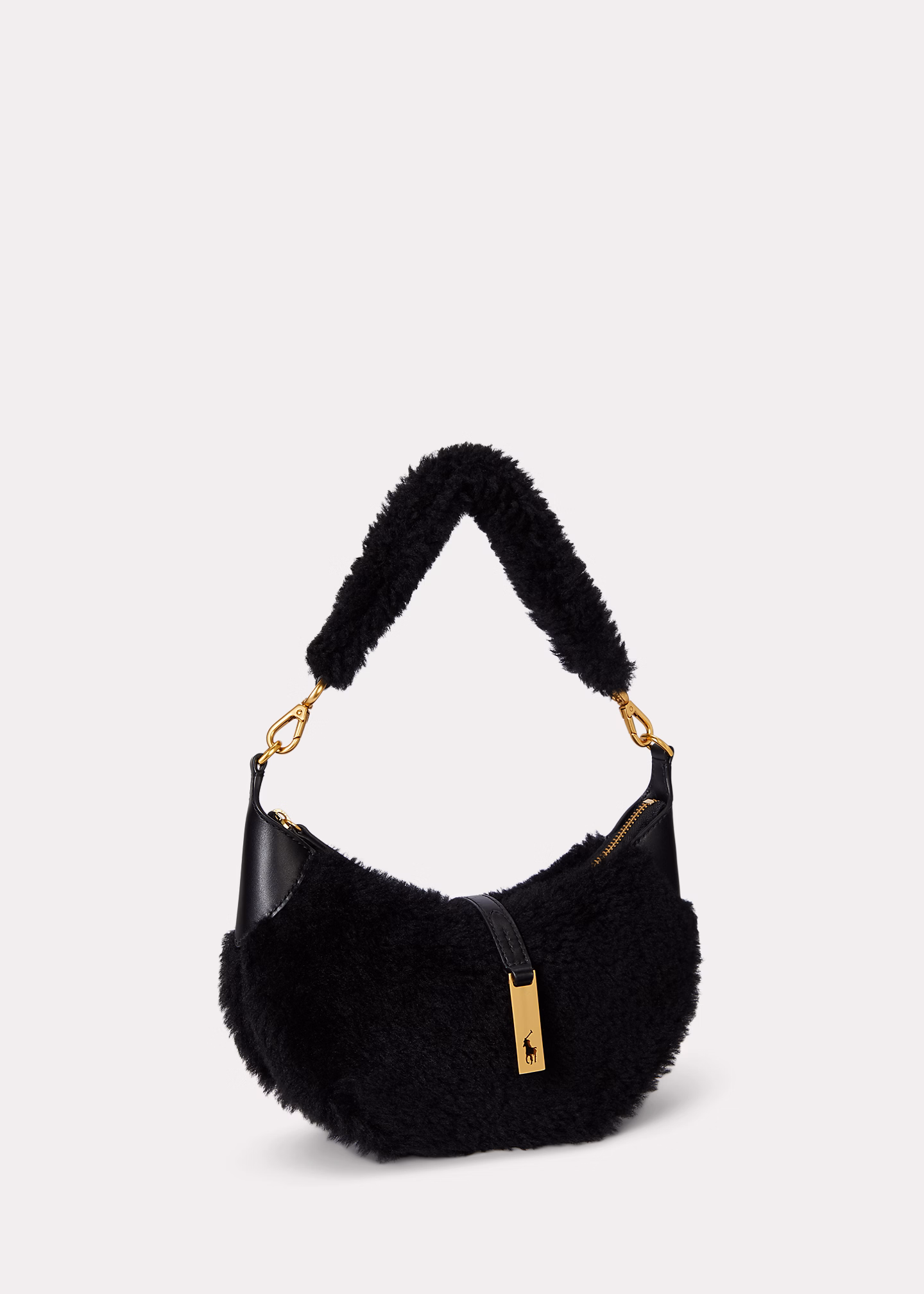 Mini-Schultertasche Polo ID aus Lammfell - RALPH LAUREN OUTLET