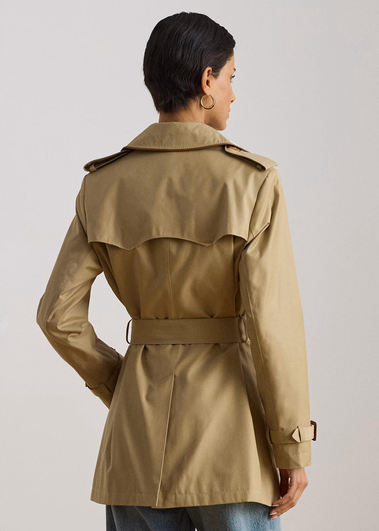 Zweireihiger Trenchcoat mit Baumwolle - RALPH LAUREN OUTLET