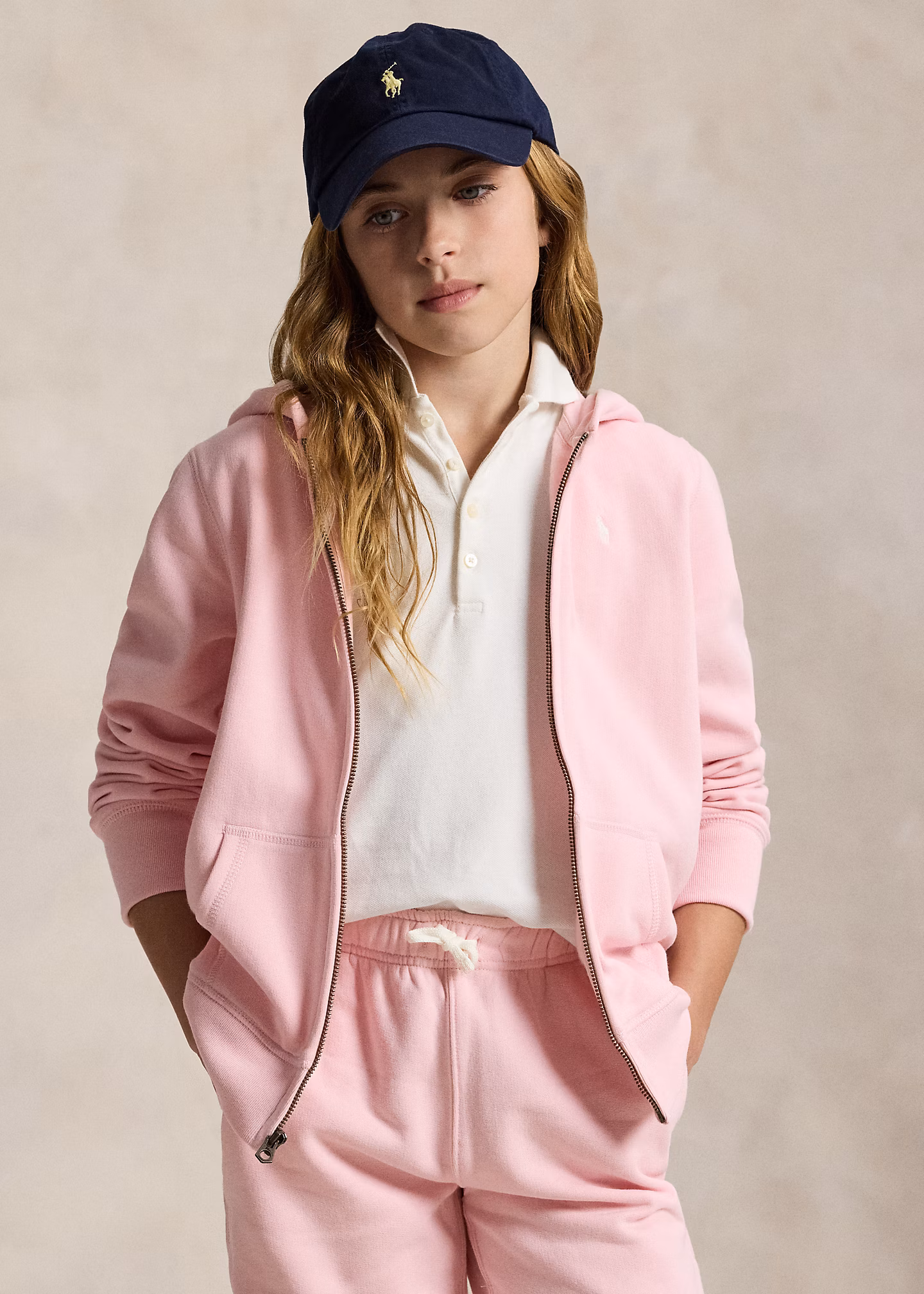 Fleece-Kapuzenjacke mit Reißverschluss - RALPH LAUREN OUTLET