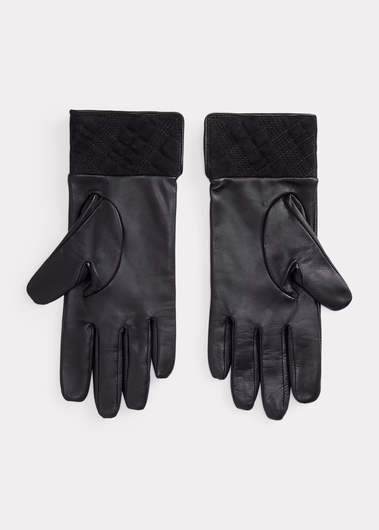 Schaflederhandschuhe mit Wildlederbesatz - RALPH LAUREN OUTLET