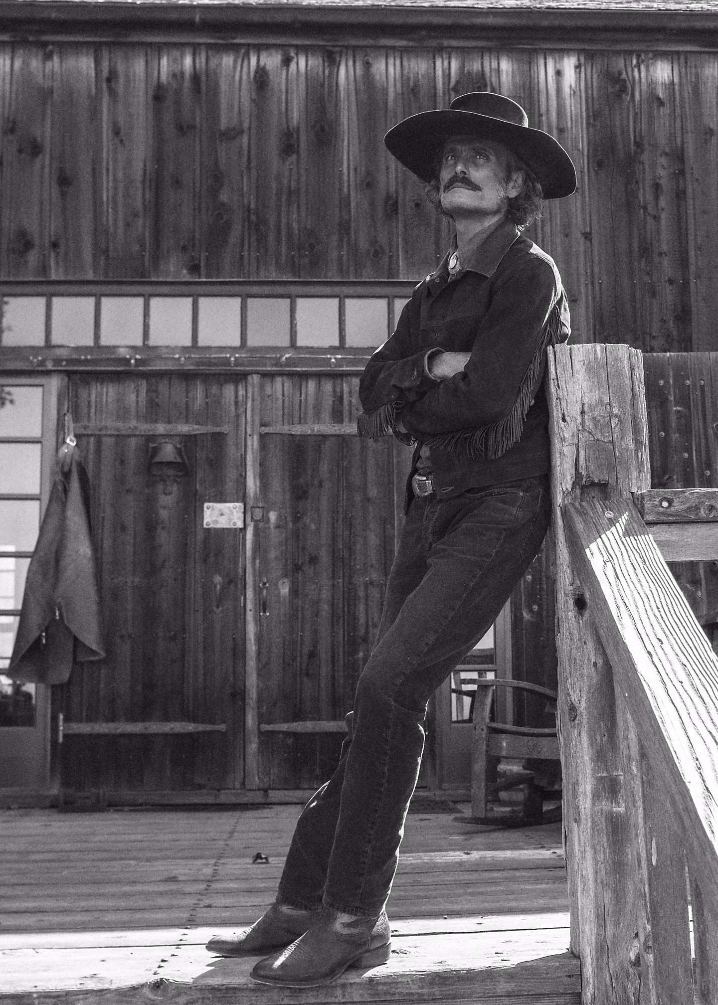 Wildlederjacke mit Lederbesatz - RALPH LAUREN OUTLET